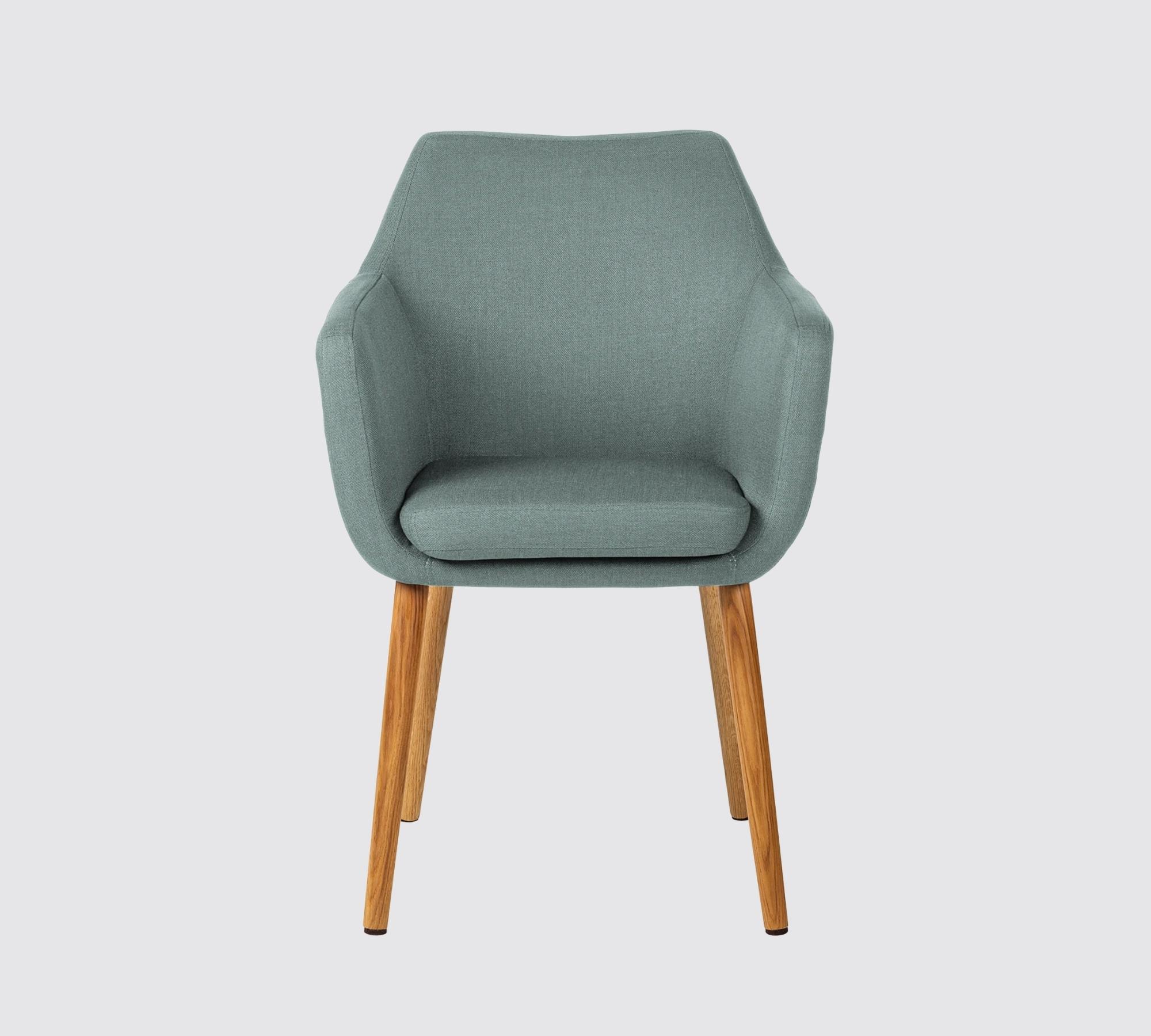 Armchair NICHOLAS Fabric: Mintgrey Single chair