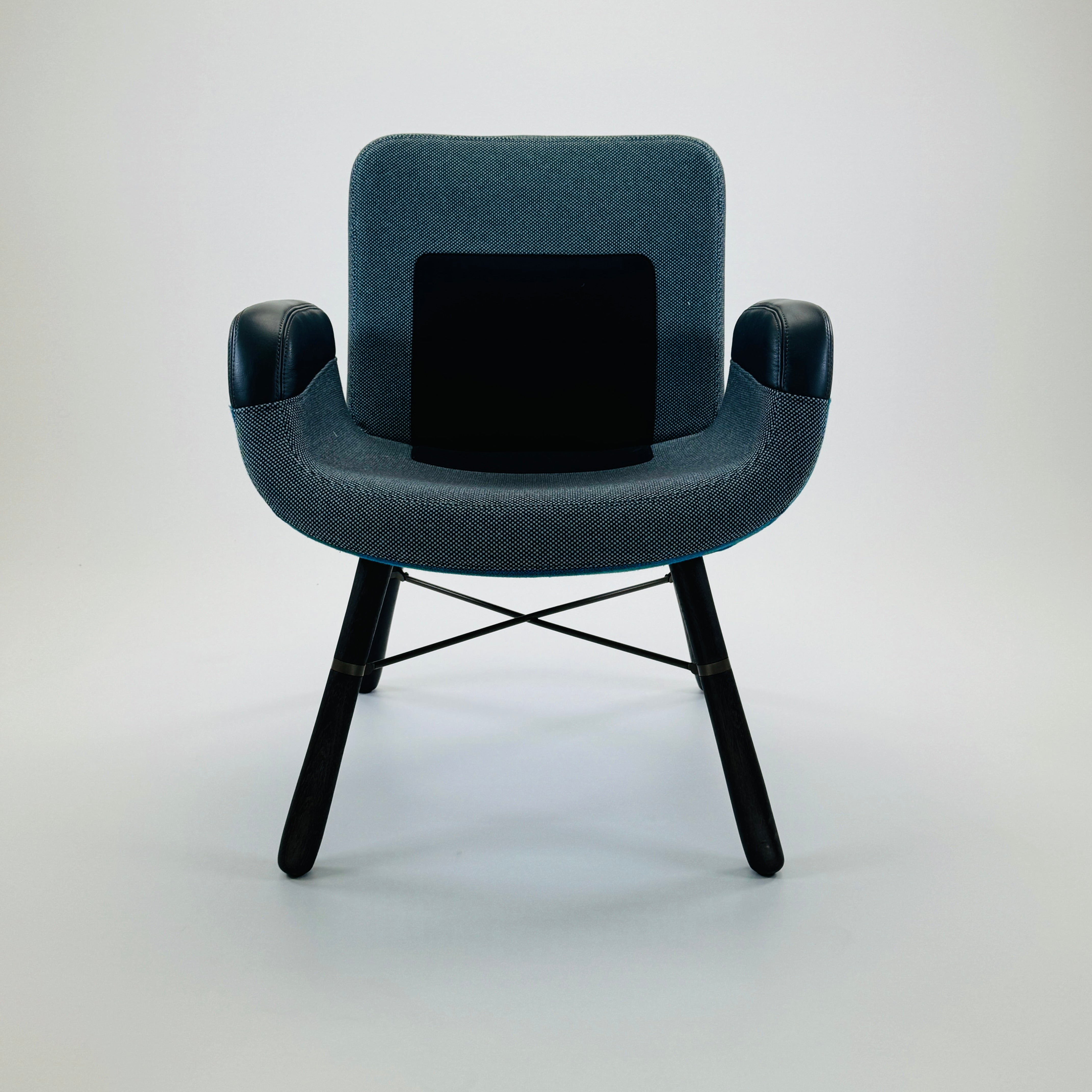 East River Chair Leder Blau