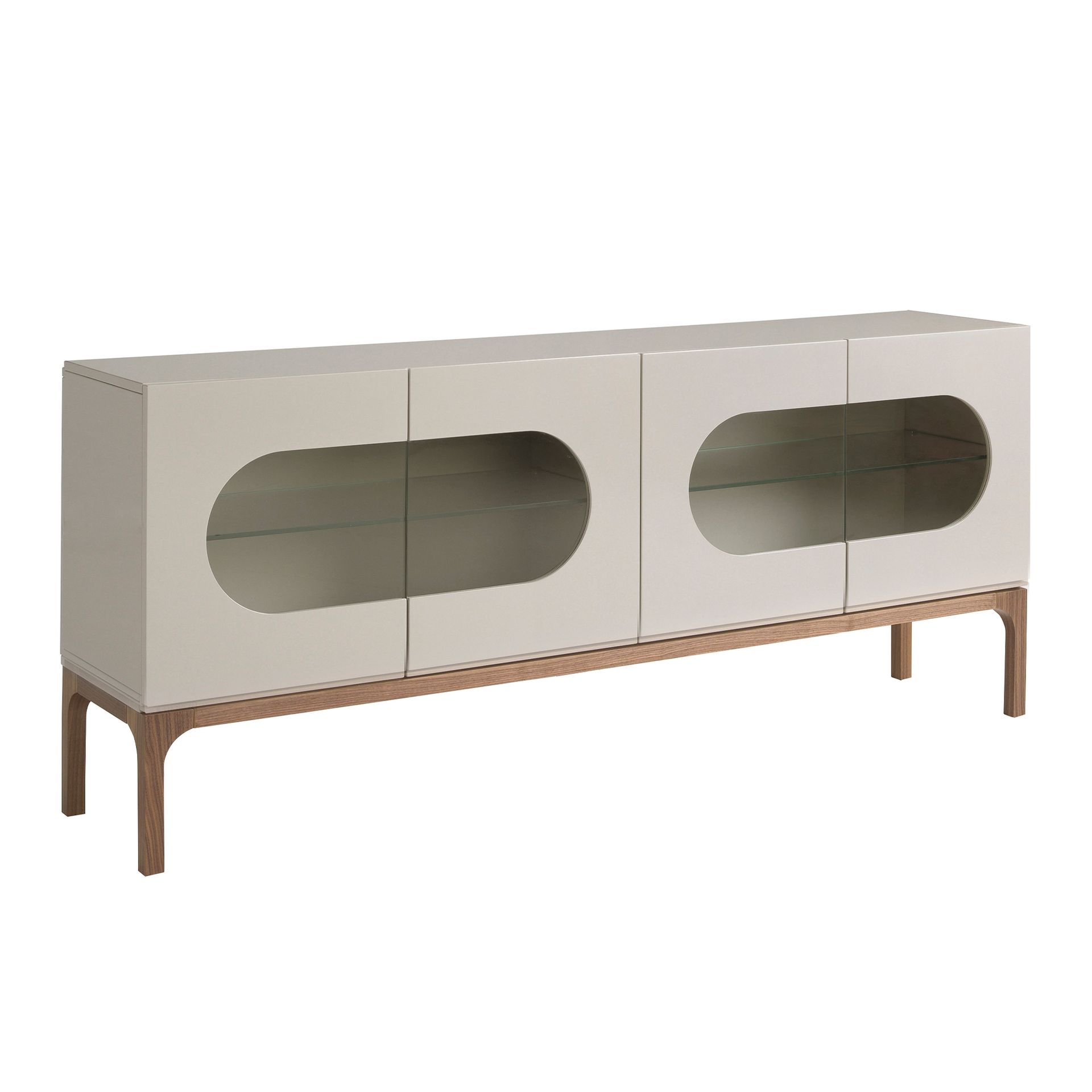 Sideboard Walnussholz Grau 3241