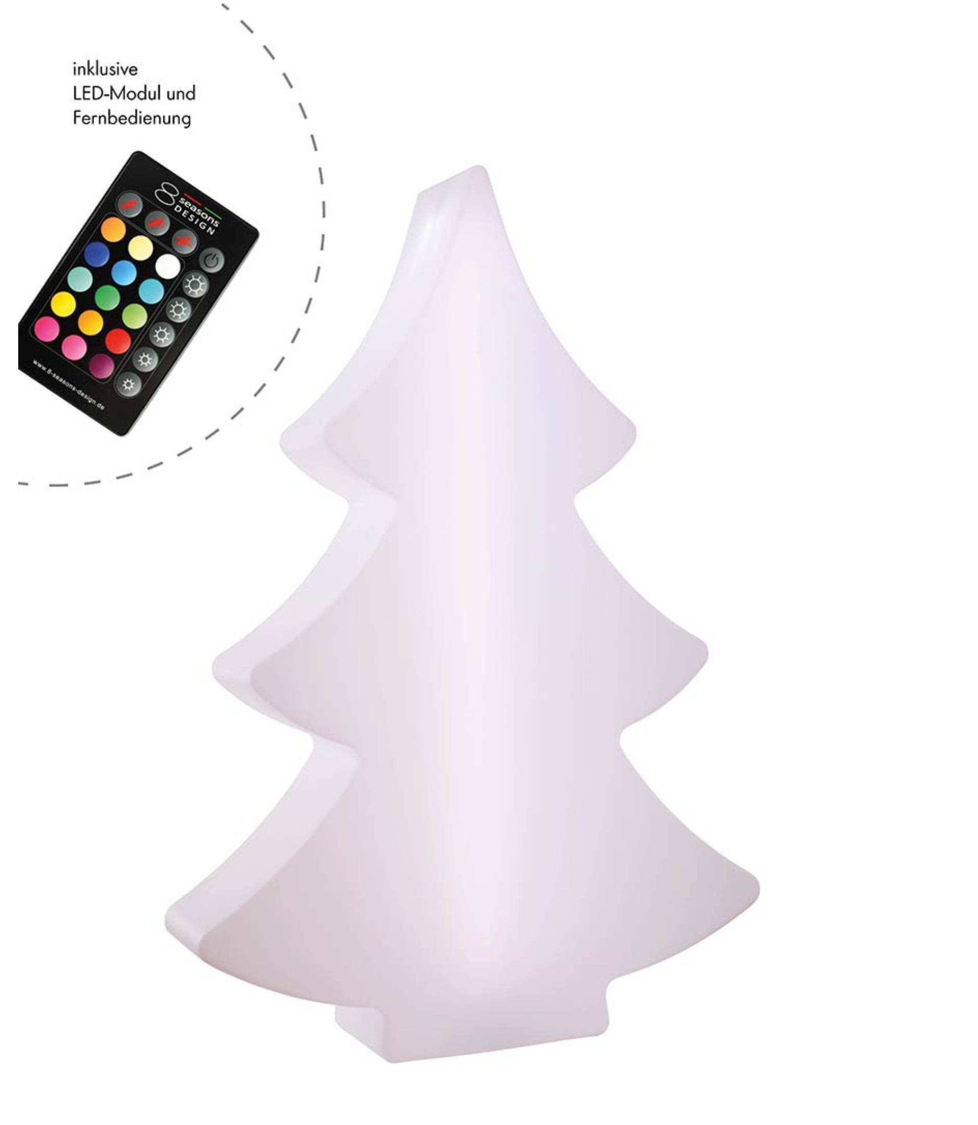 2x Weihnachtsbaumleuchten 78 & 113 cm Led Fernbedienung