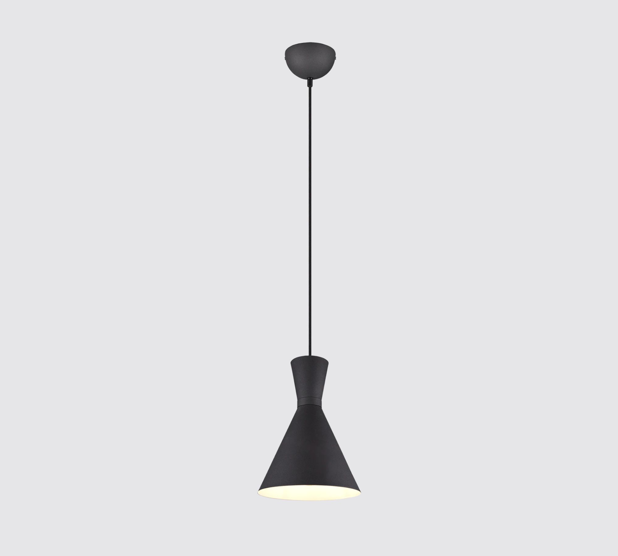 1-Light Pendant Light Aluminum Black