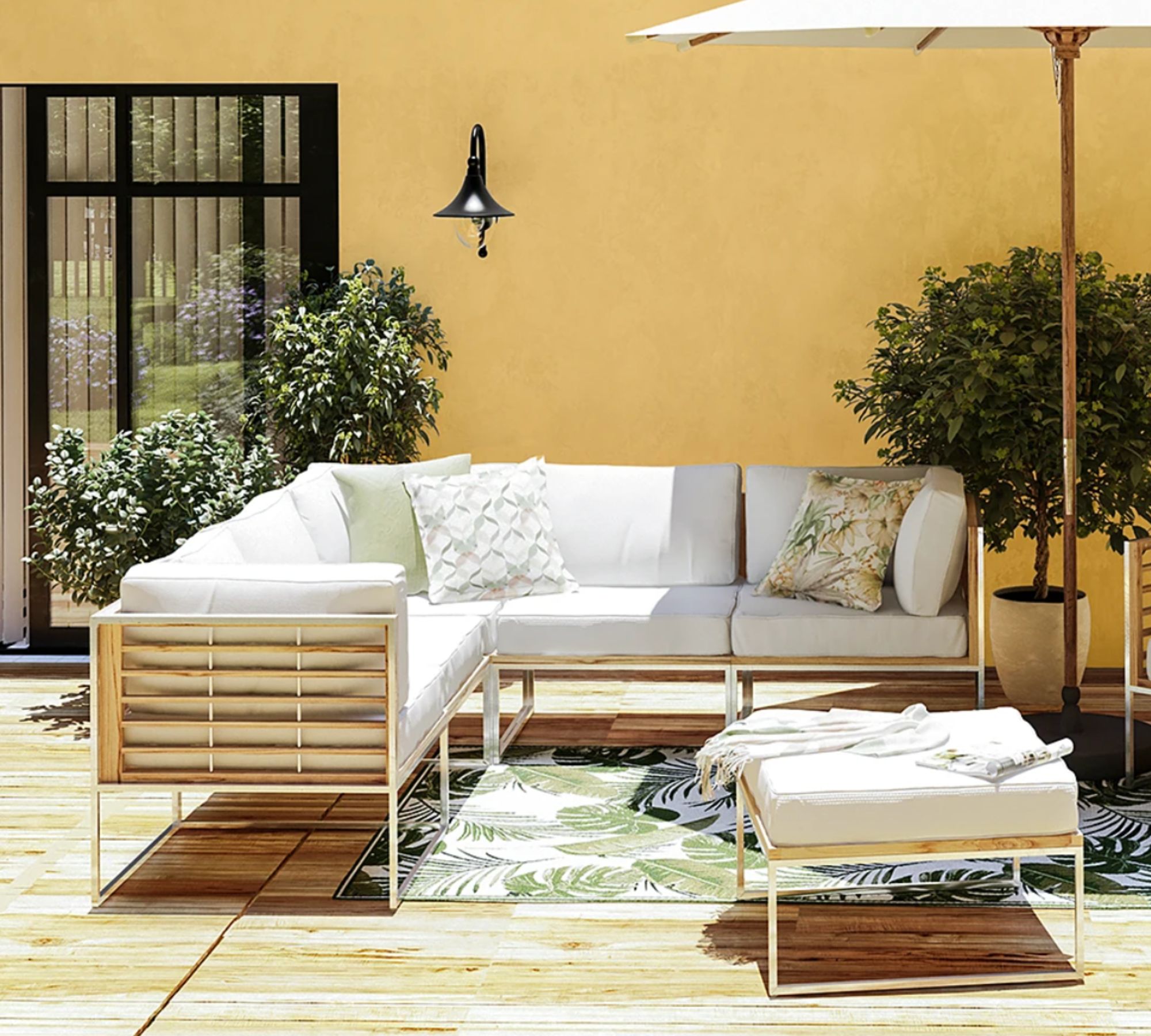 Loungesessel Outdoor Teak Massiv