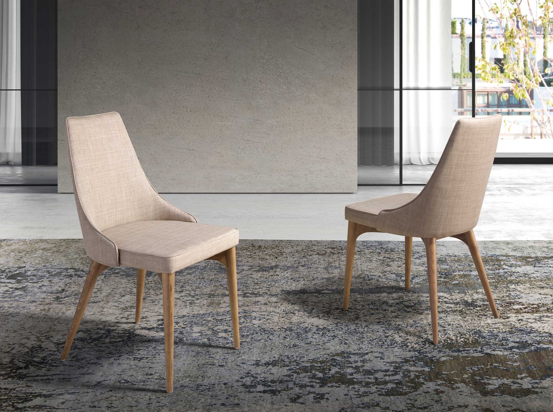 Dining chair wood brown