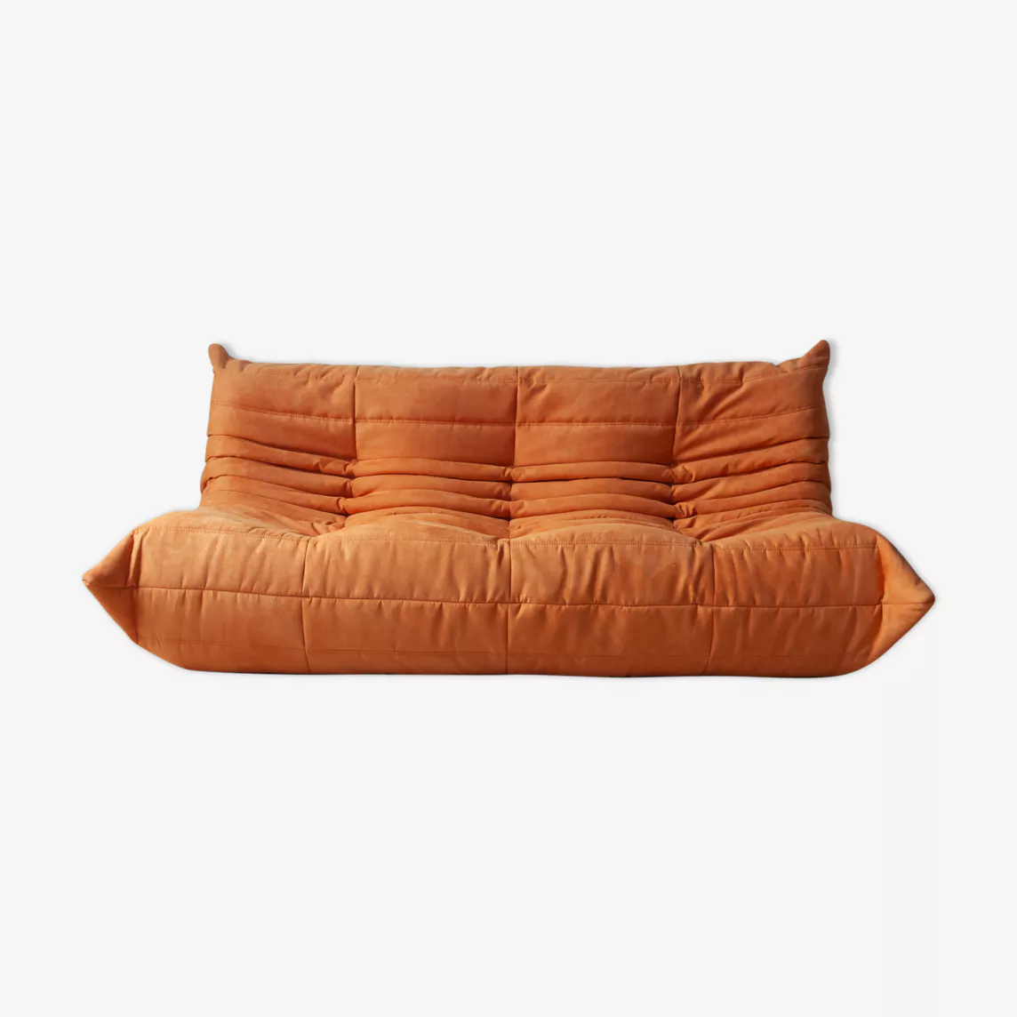 Togo Sofa 3-Seater Textile Orange