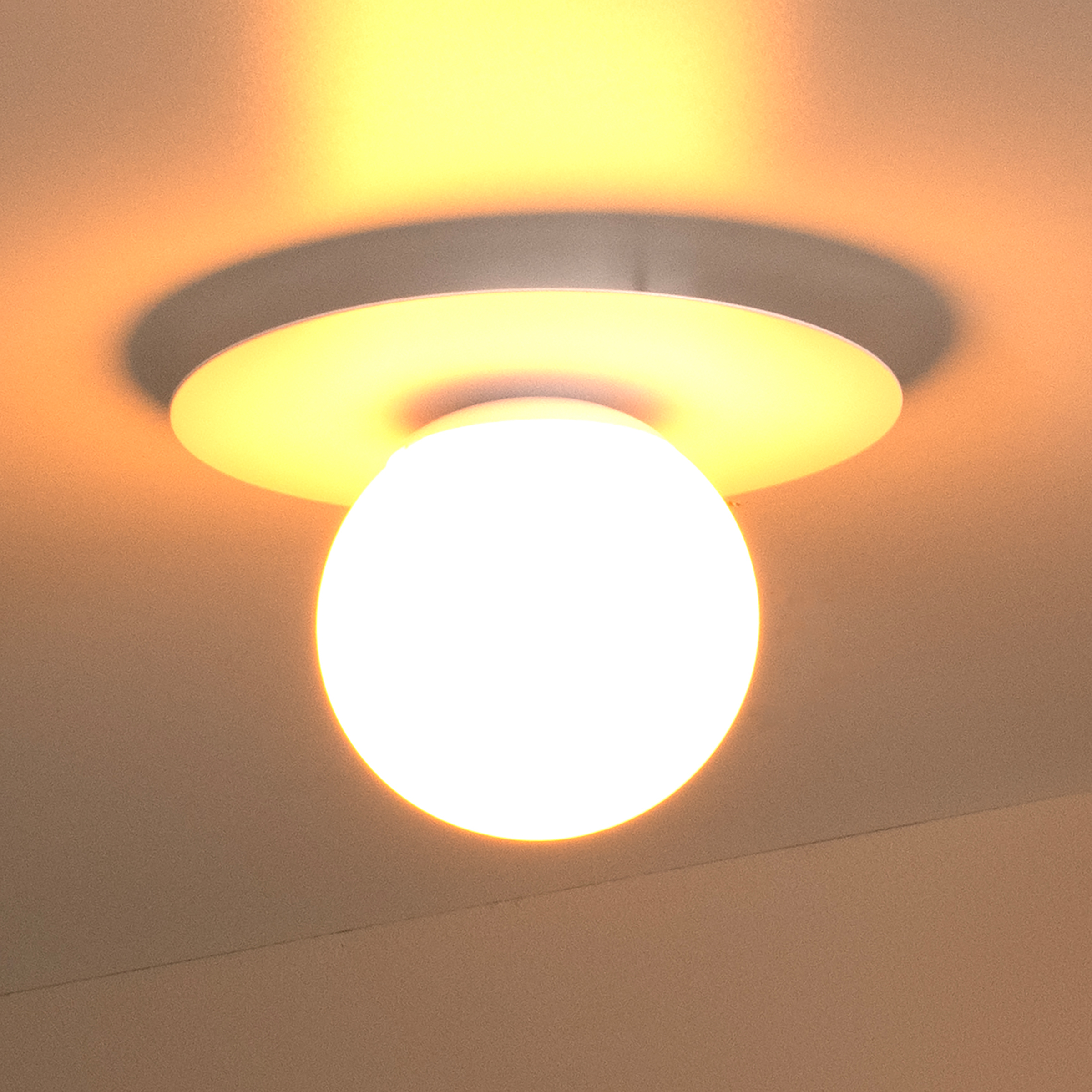 Tricia Deckenleuchte Eisen Glas Weiß