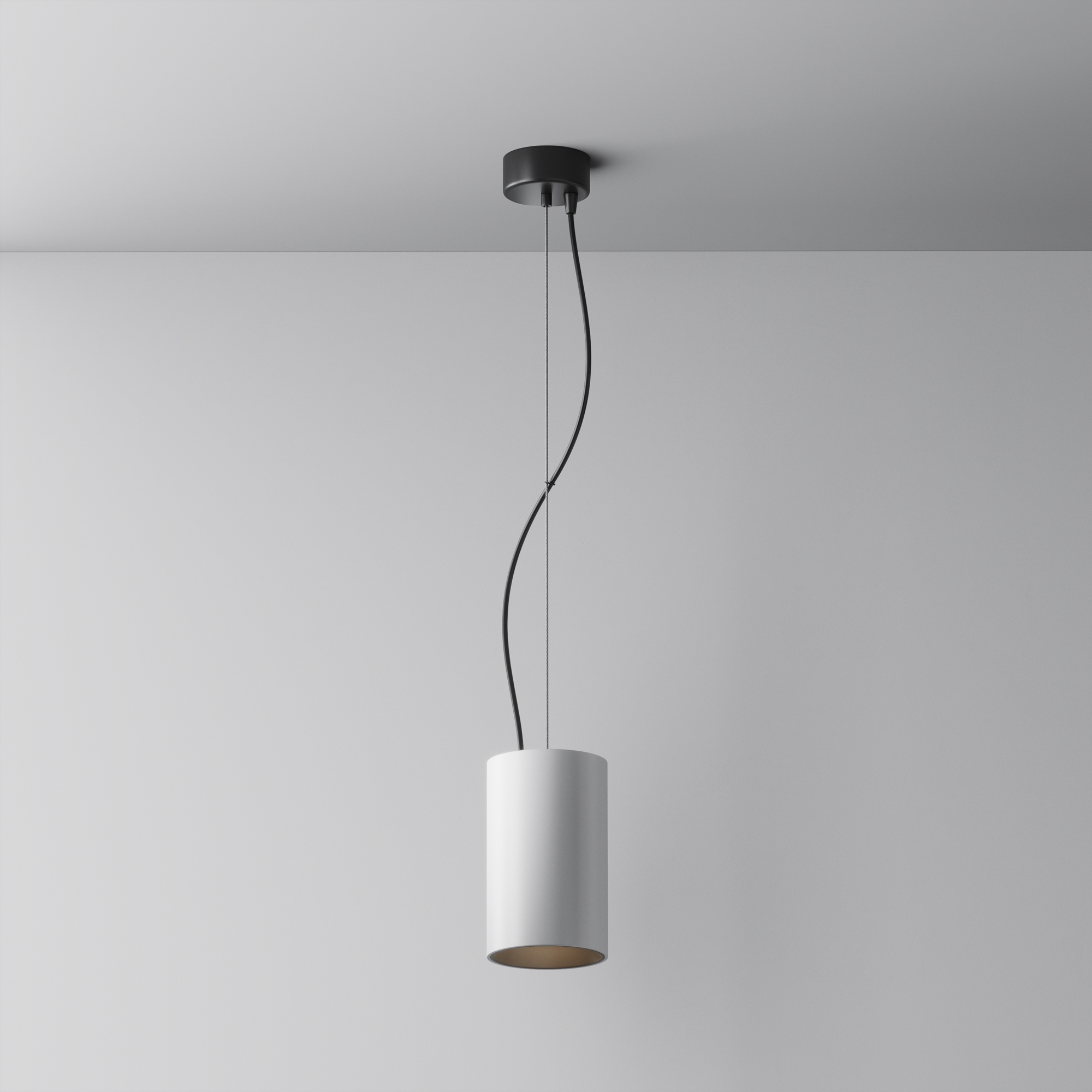 Efir Pendant lamp Aluminum White