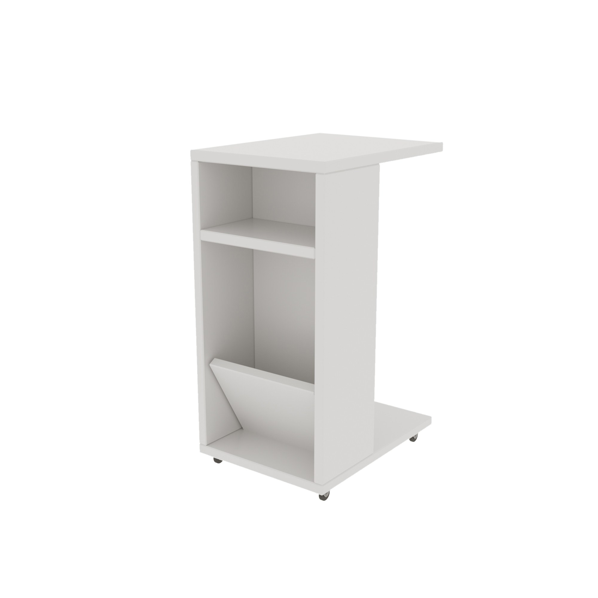Filinta Side Table Wood Veneer White