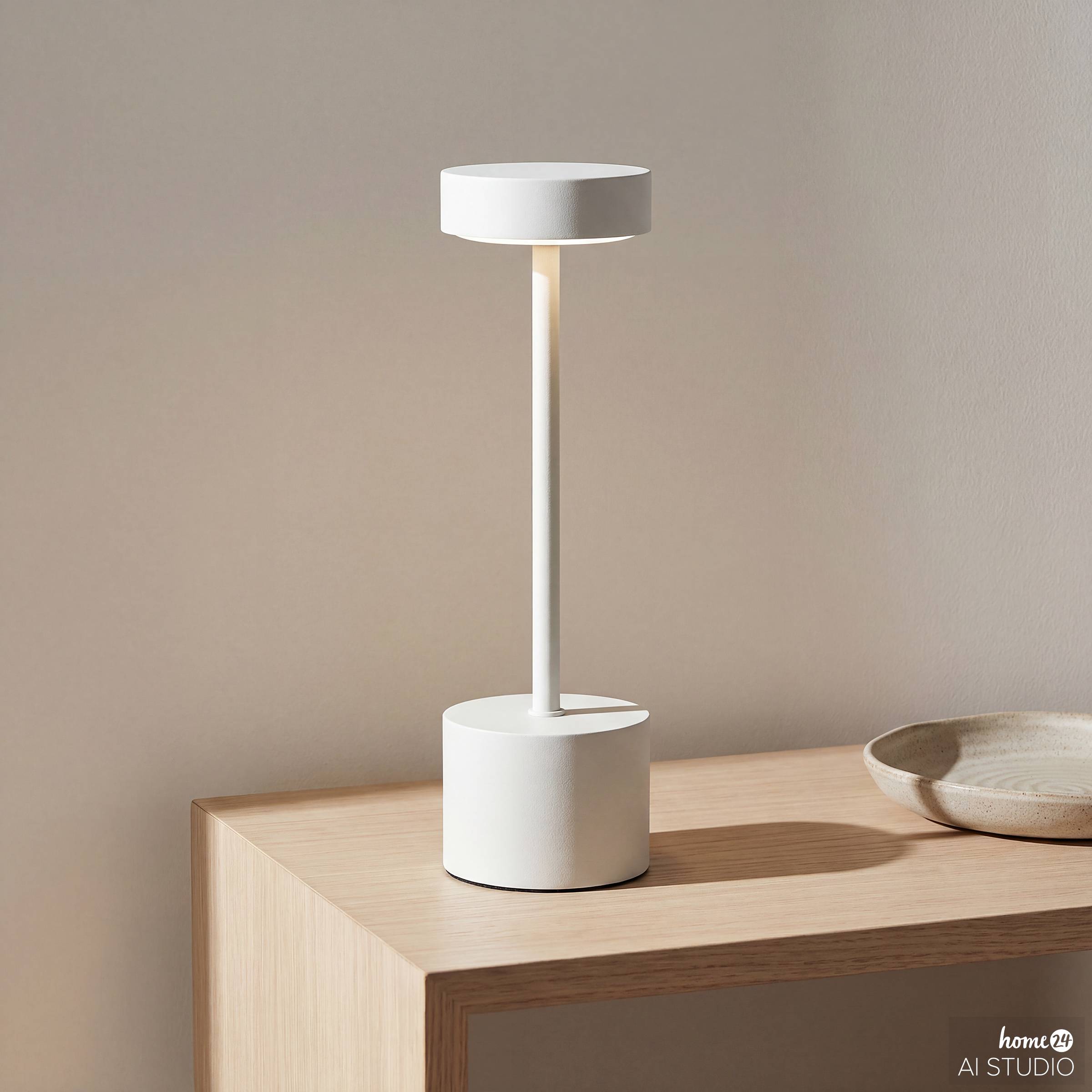 Lim Akku-Tischleuchte Eisen Beige