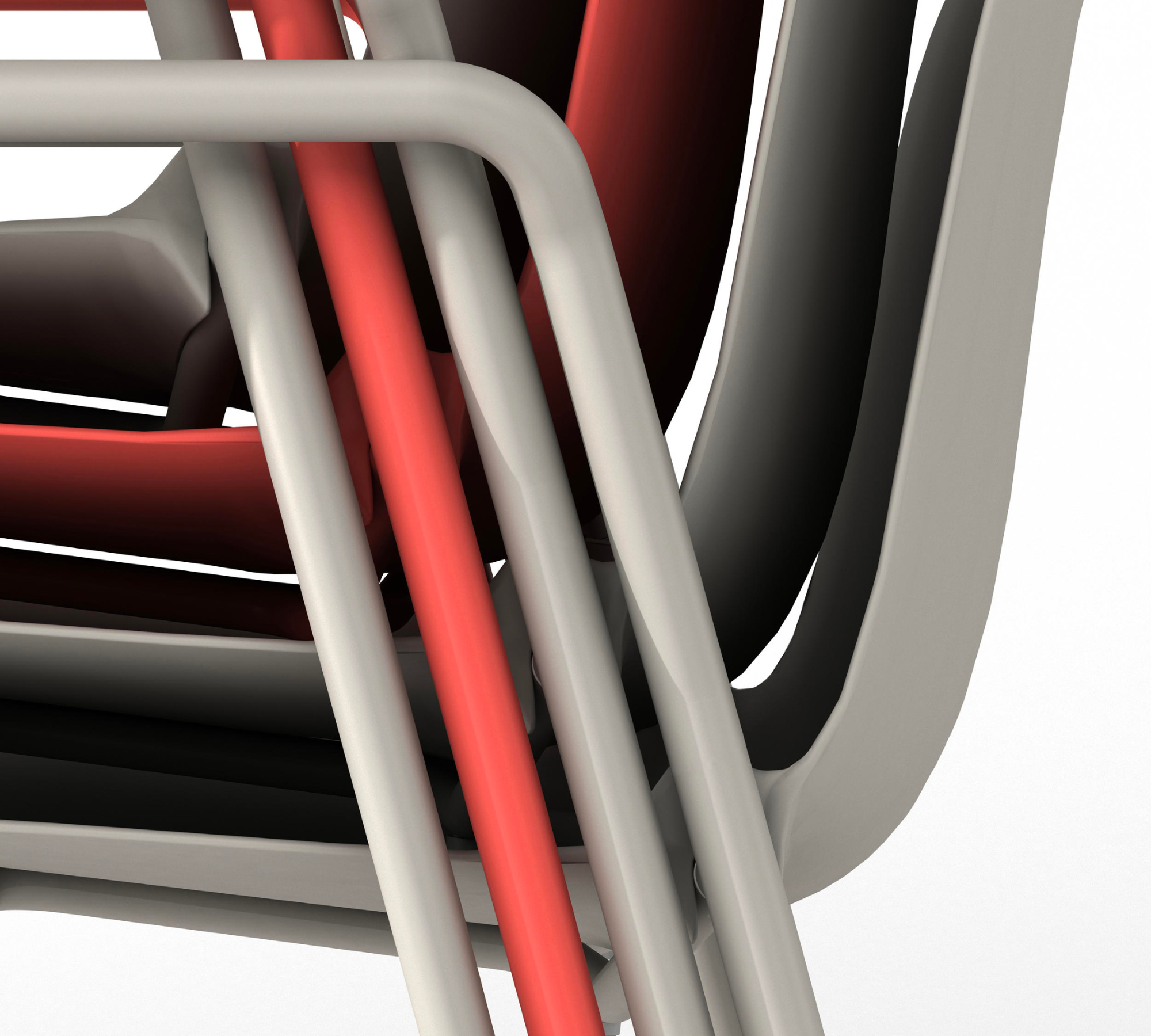 Dogo P Armchair Plastic Metal White