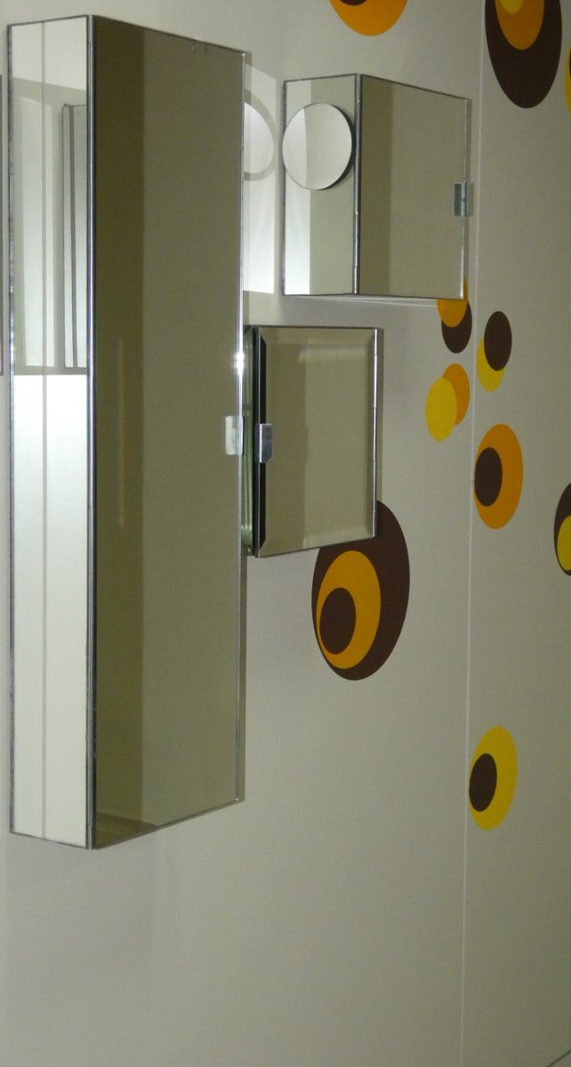 Mirror Cabinets Set of 3 Vintage 1970s