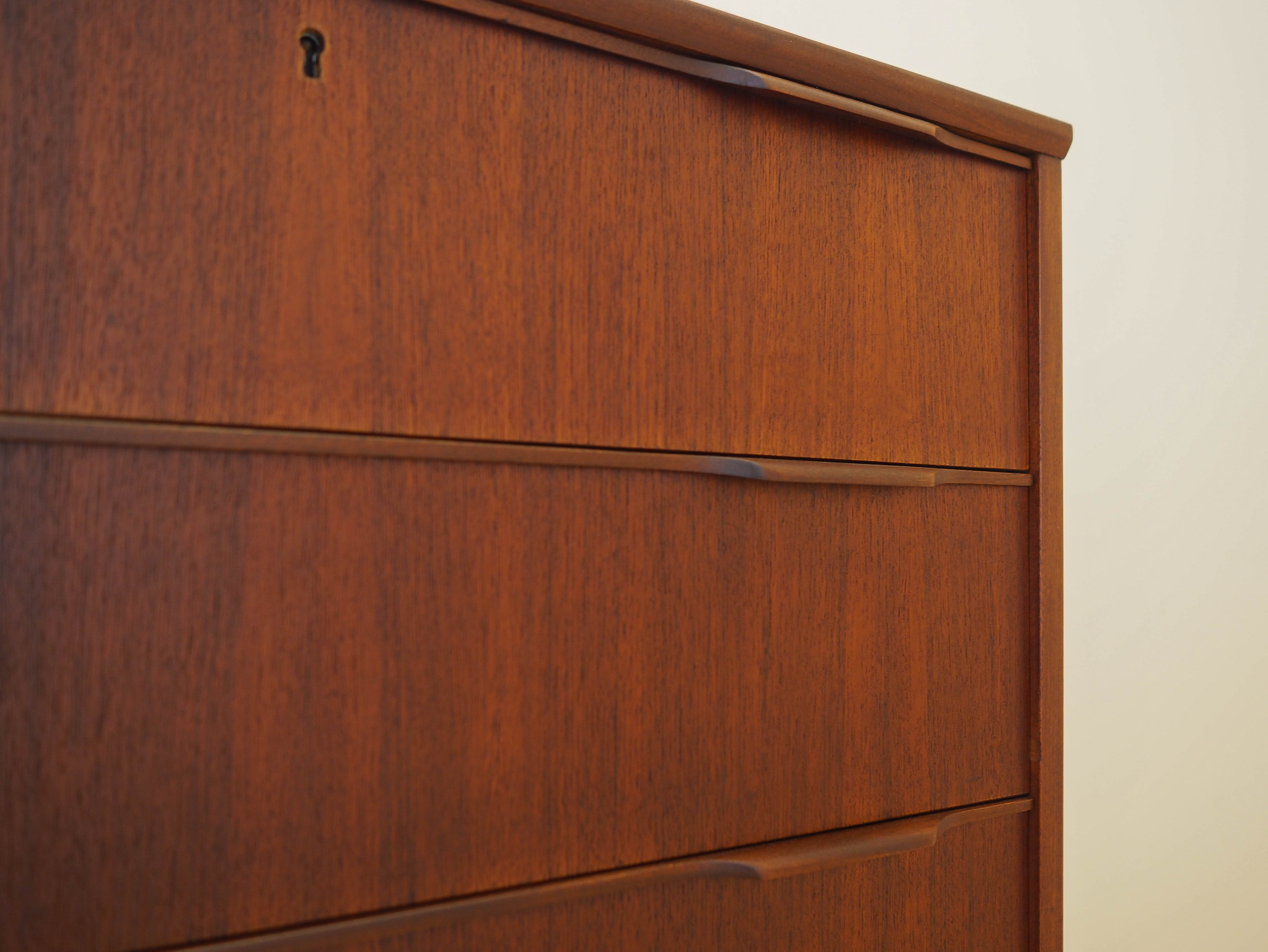 Teak chest of drawers 1970s