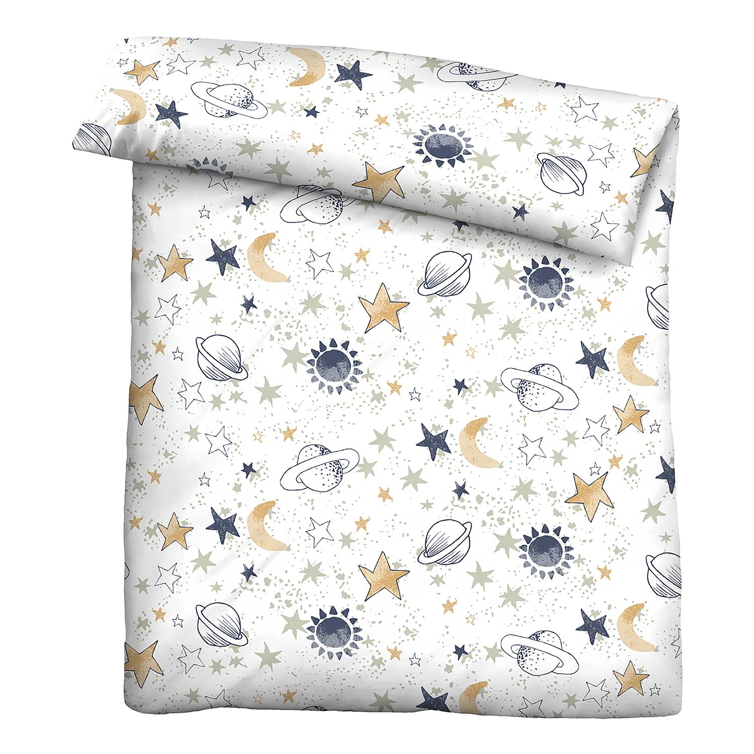 Universe Bedding Cotton White 135x200cm Pillow 80x80cm