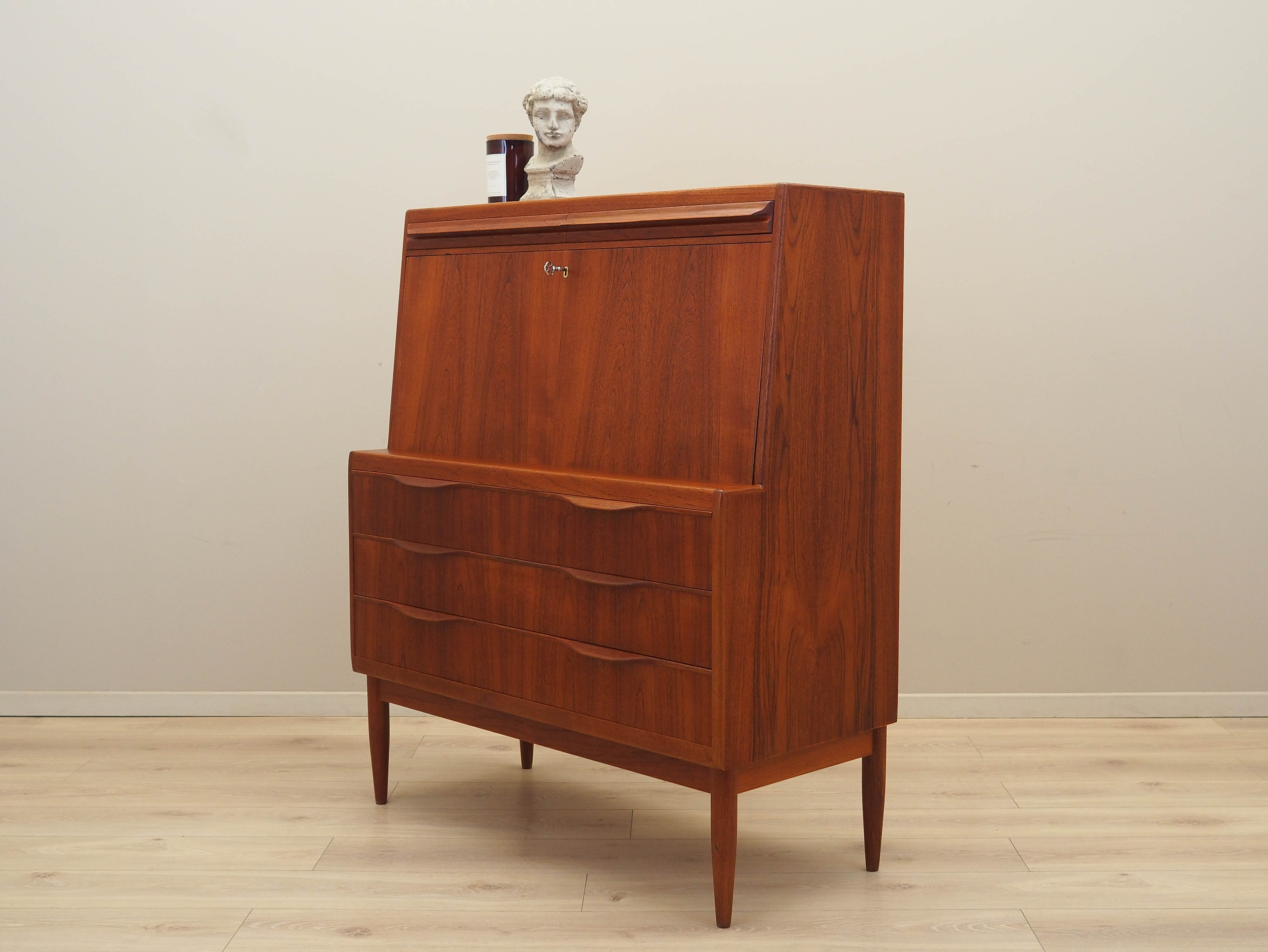 Secretaire in teak anni '60 marrone