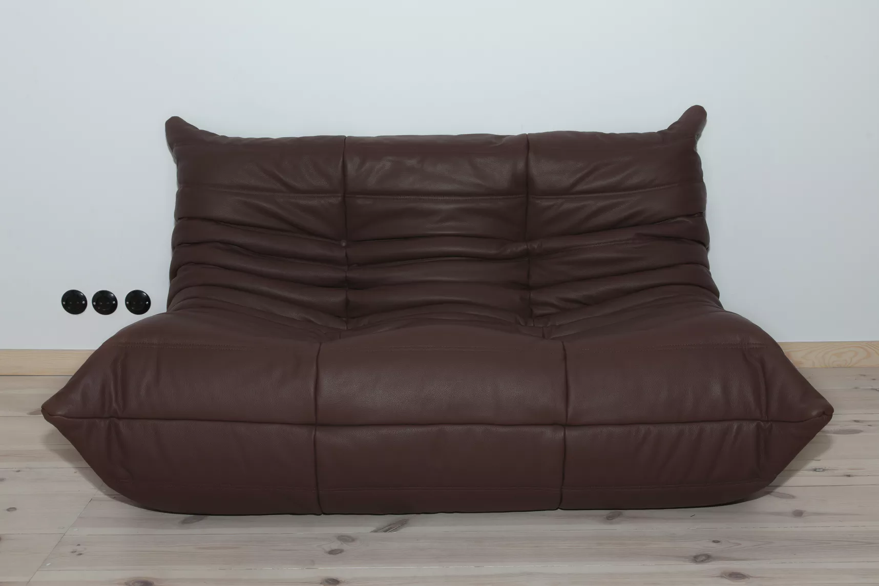 Togo Lounge Set 3-pc. Madras Leather Brown