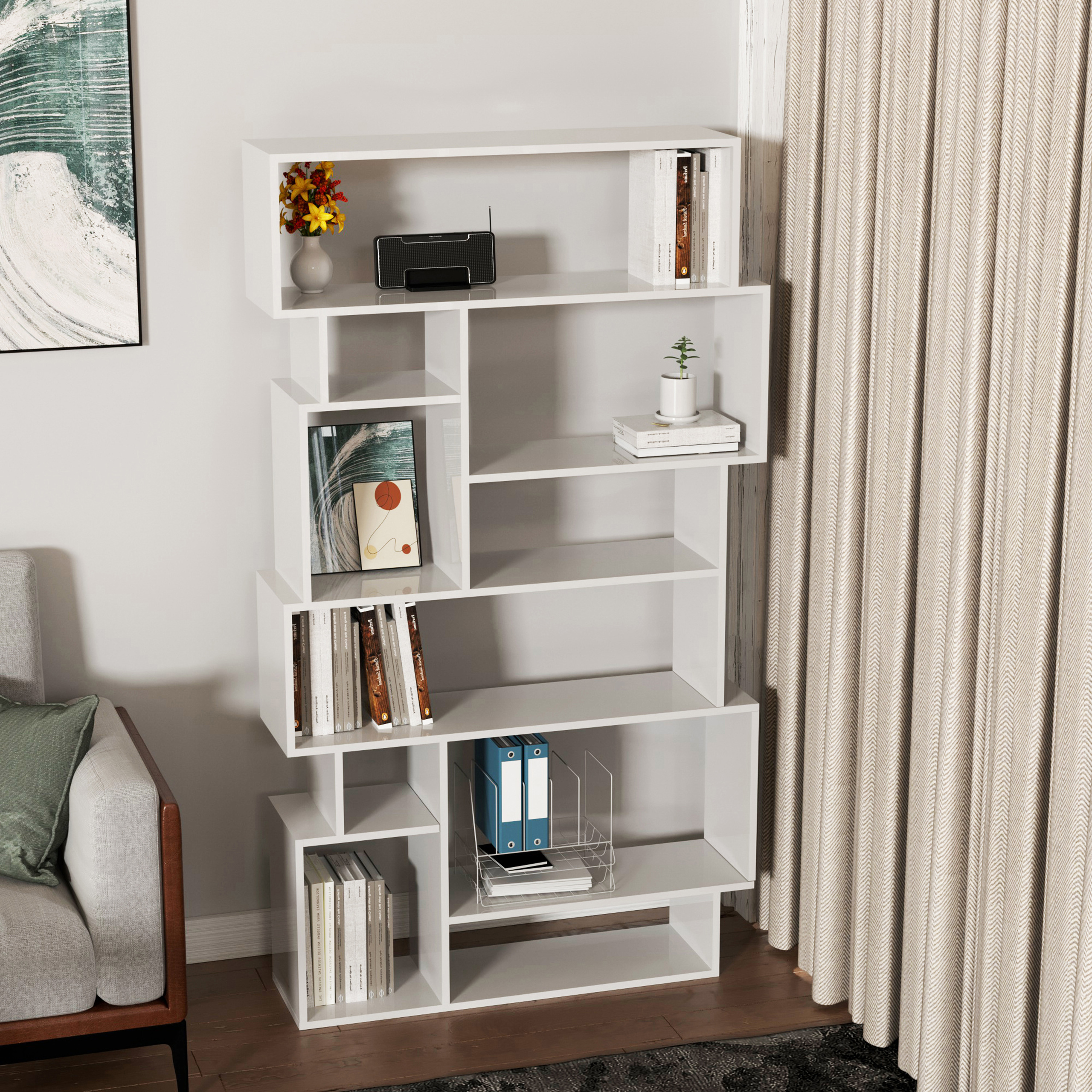 KALAG Freestanding Shelf / Room Divider White