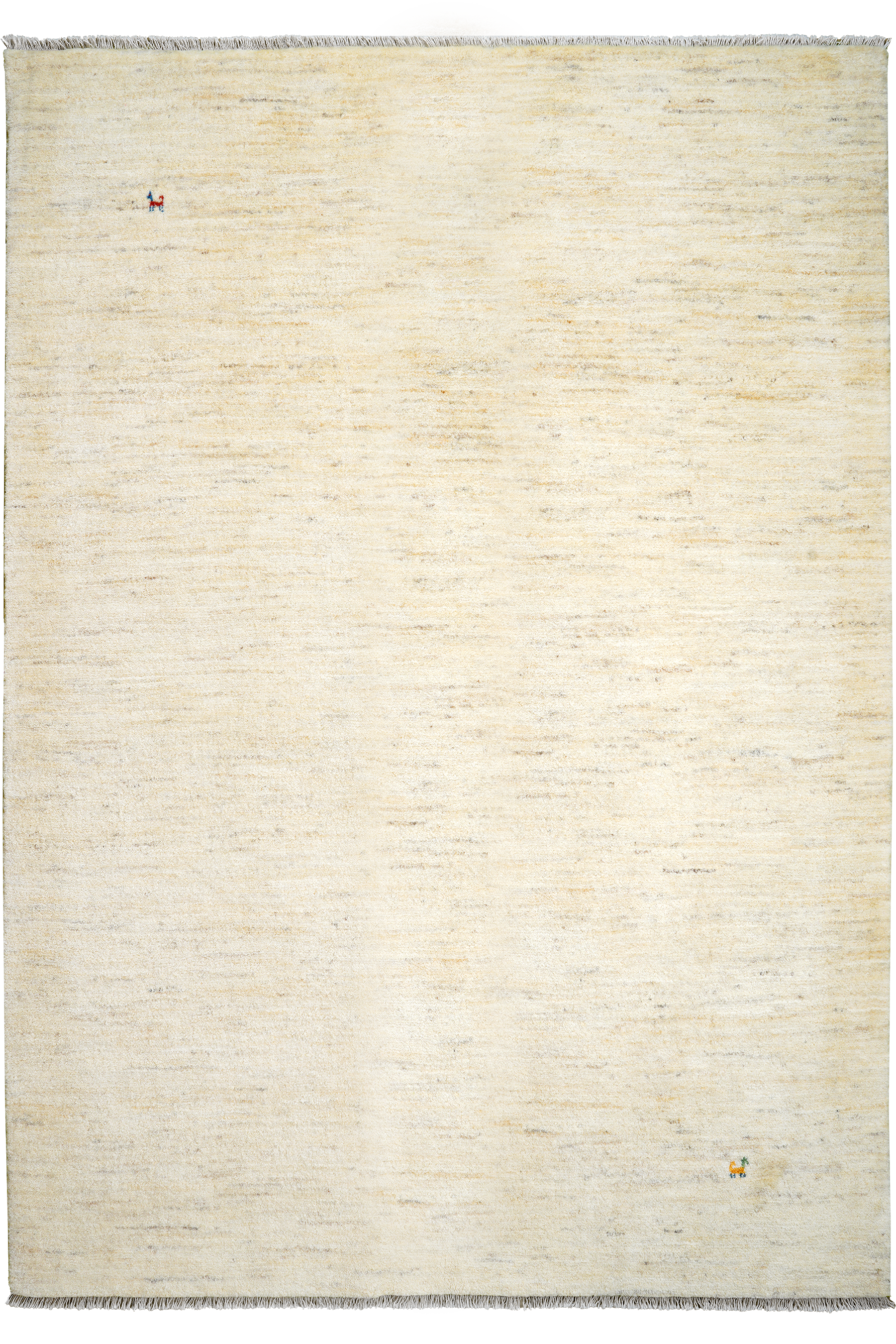 Rizbaf Gabbeh-Teppich Wolle Beige