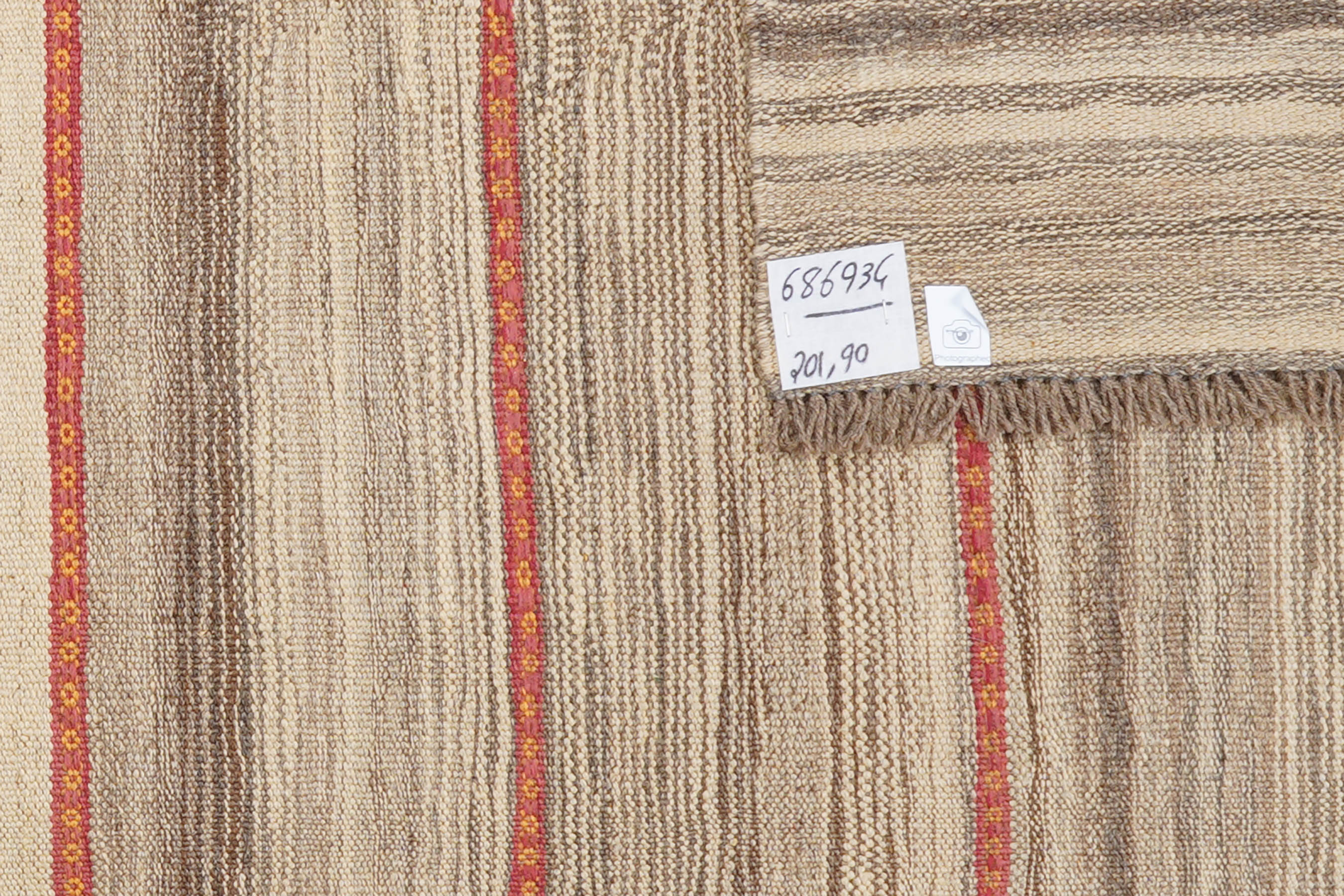 Kilim Gashgai Teppich Hellbraun