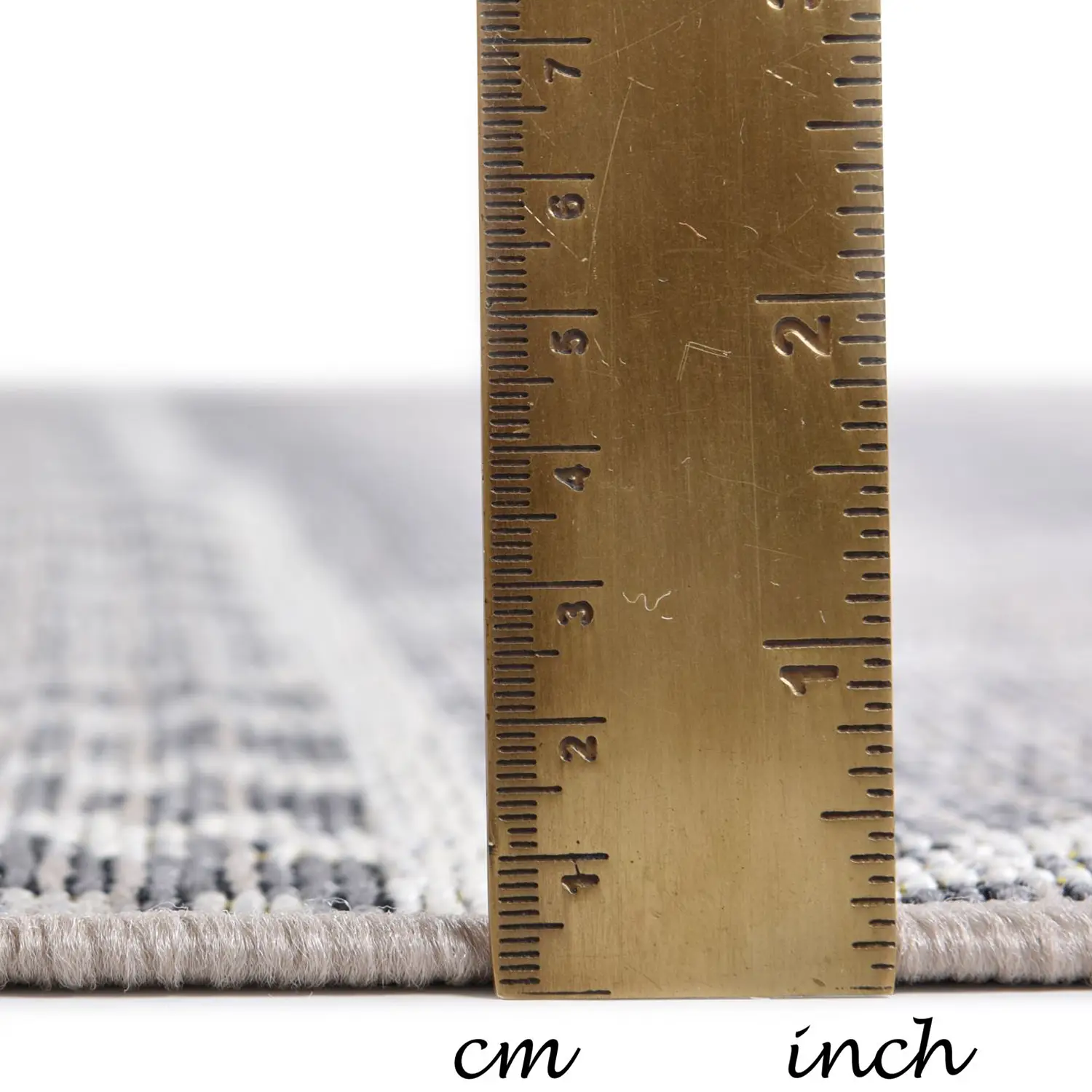Funky Geometric Outdoorteppich Beige
