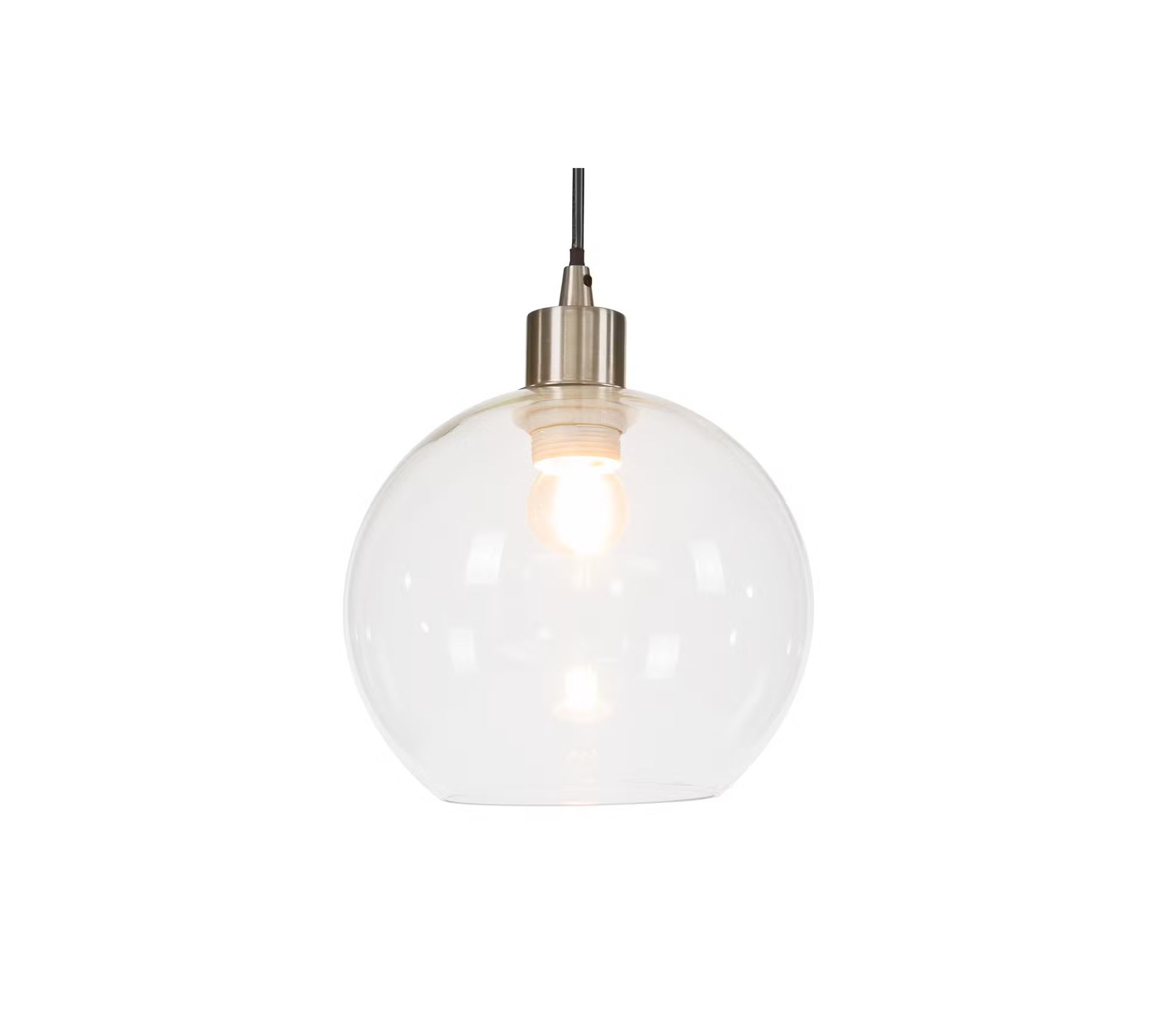 Pendant lamp Elven Glass / Iron 3-bulb