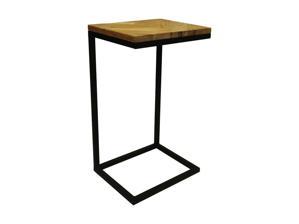 Fishbone Beistelltisch Eiche Metall