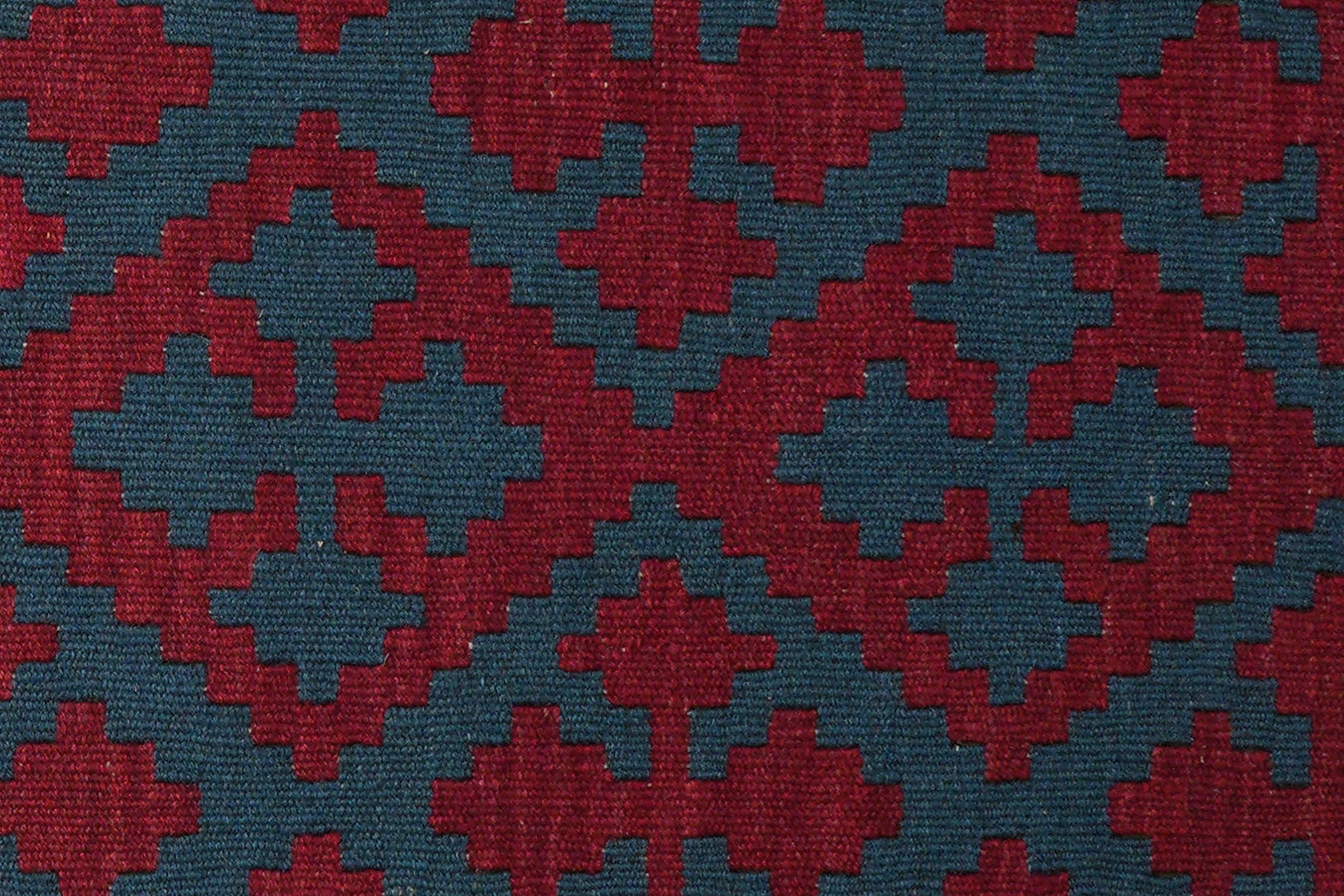 Kilim Gashgai Teppich Rot Blau