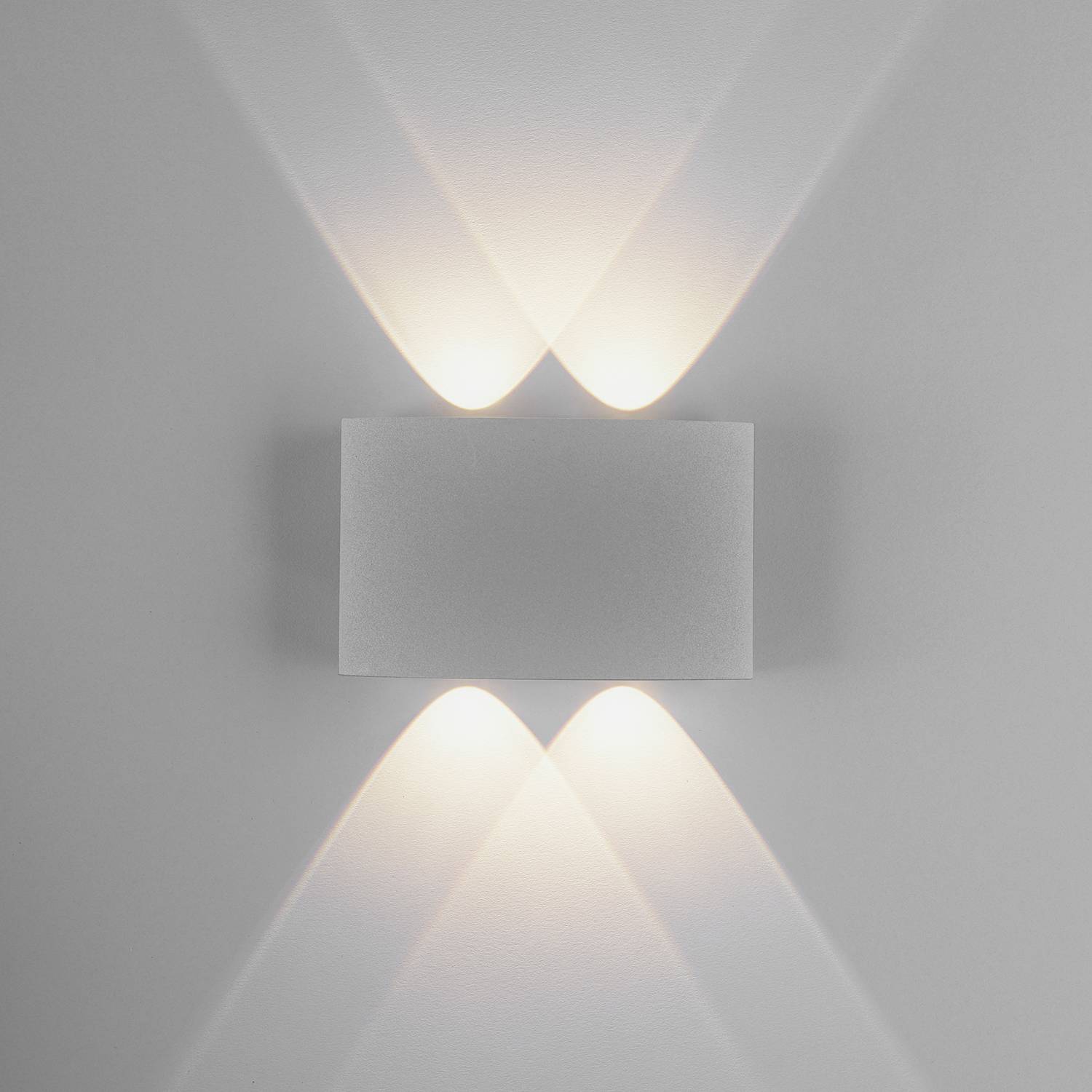 LED-Wandleuchte Carlo II Aluminium Flammenanzahl: 4