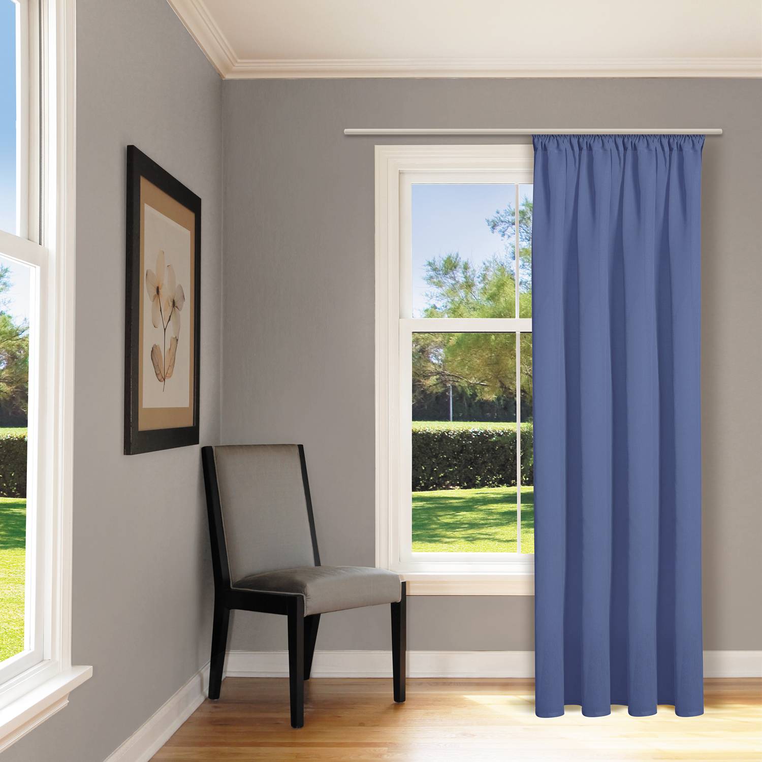 Vorhang Jelka Kunstfaser Jeansblau Jeansblau