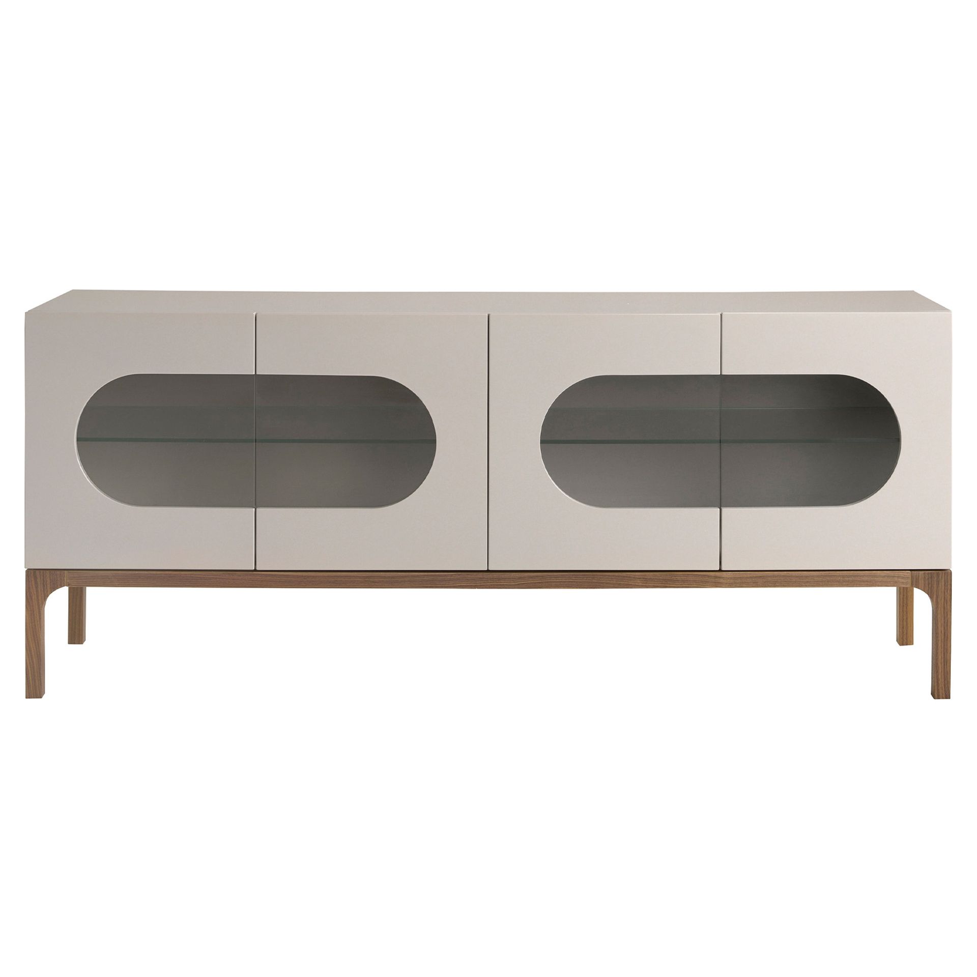 Sideboard Walnussholz Grau 3241
