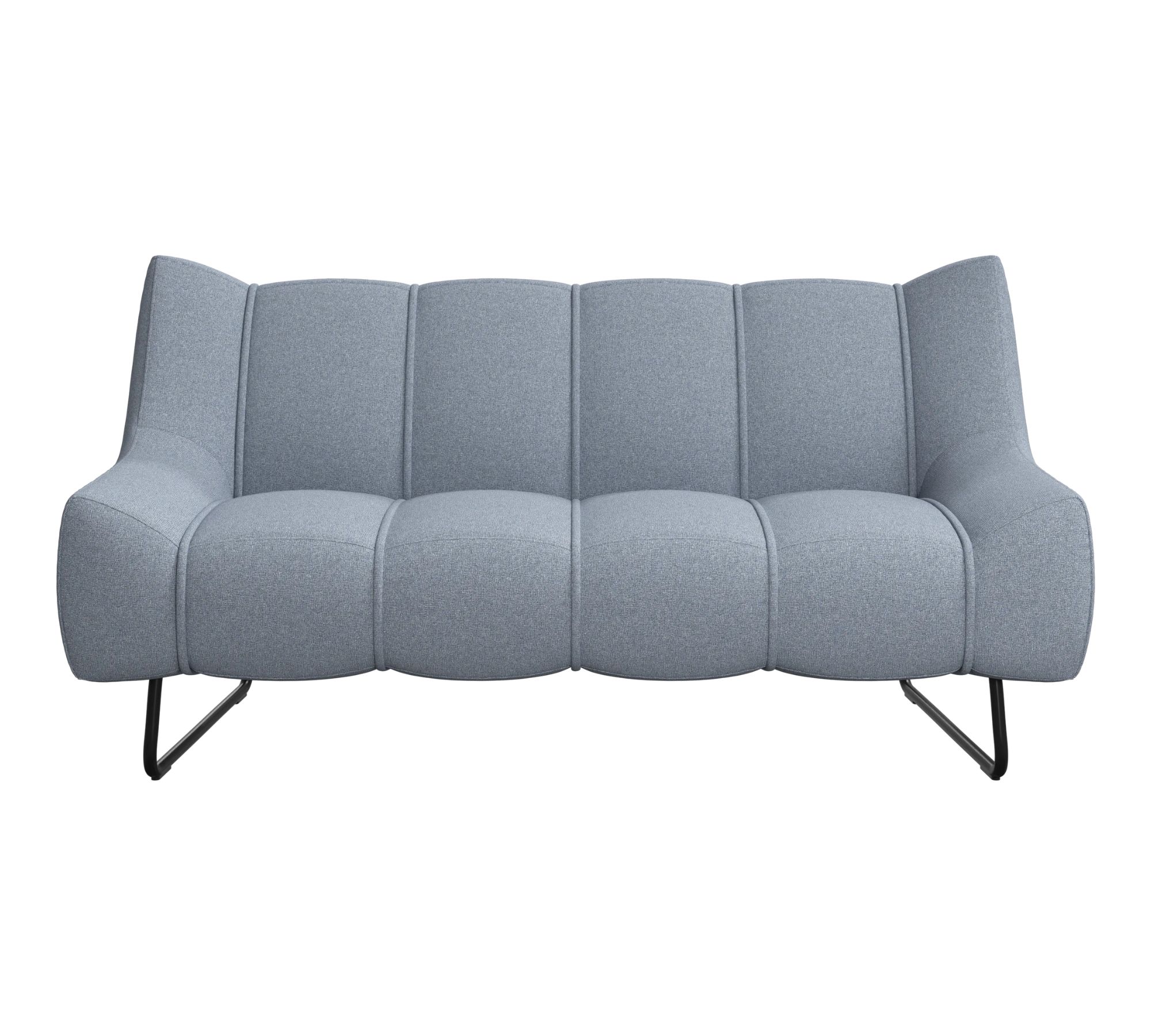 Nawabari Sofa 2-Sitzer Blend-Stoff Hellblau