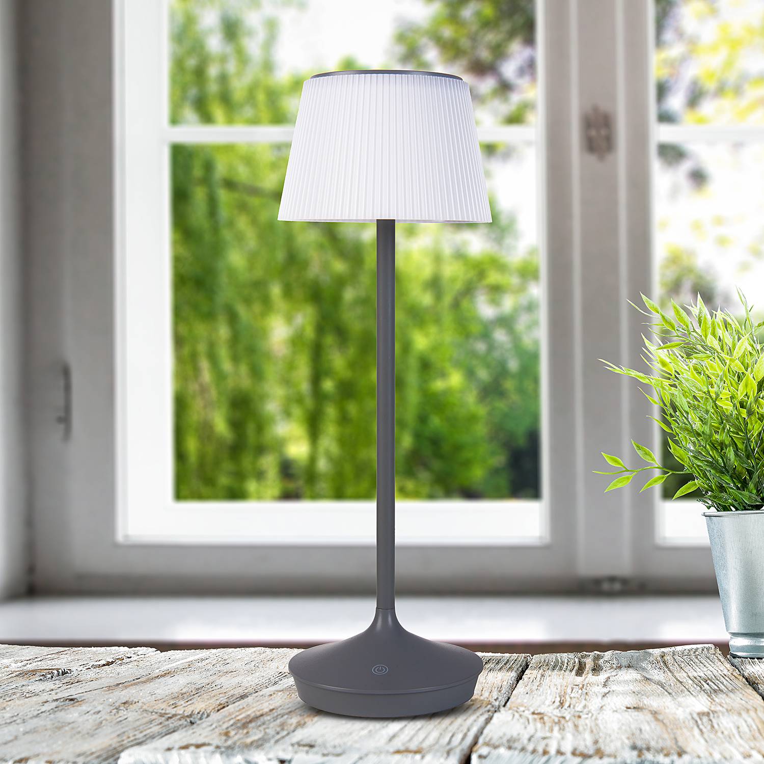 Emmi Solar/Battery table lamp Iron Plastic 1-flame