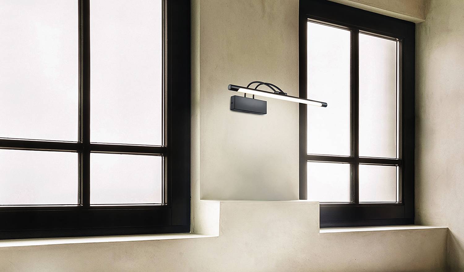 Finelli LED-Wandleuchte Mischmetall Schwarz