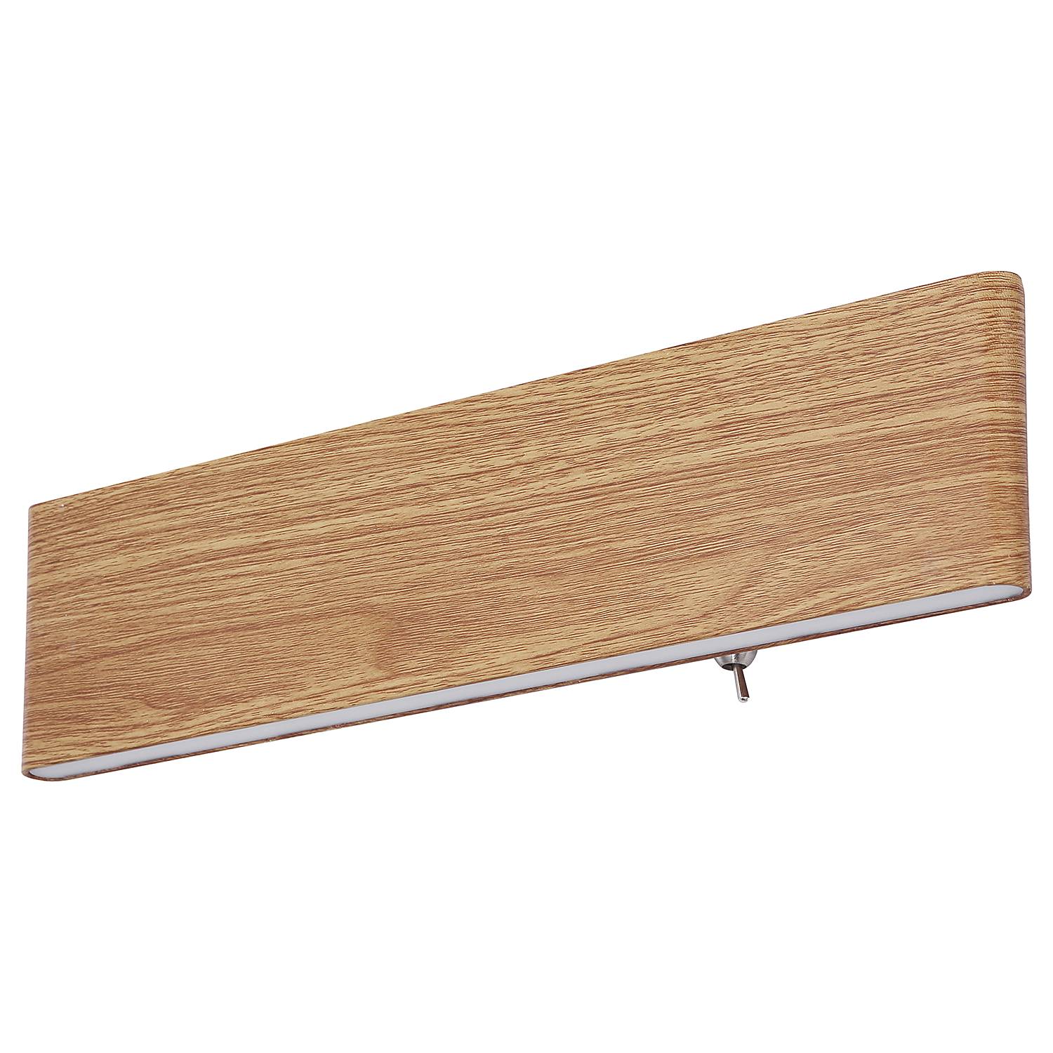 Siegfried LED-Wandleuchte Acrylglas Eisen Braun