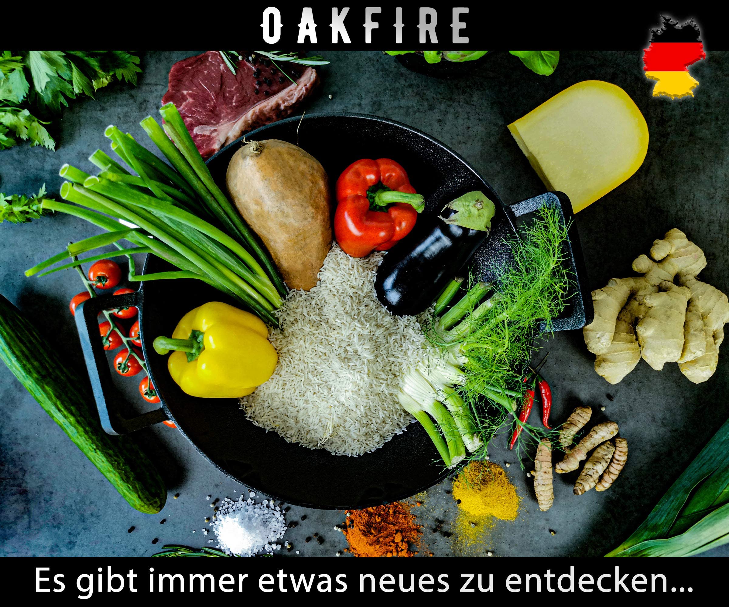 Oakfire Wok Gusseisen Induktion 36cm