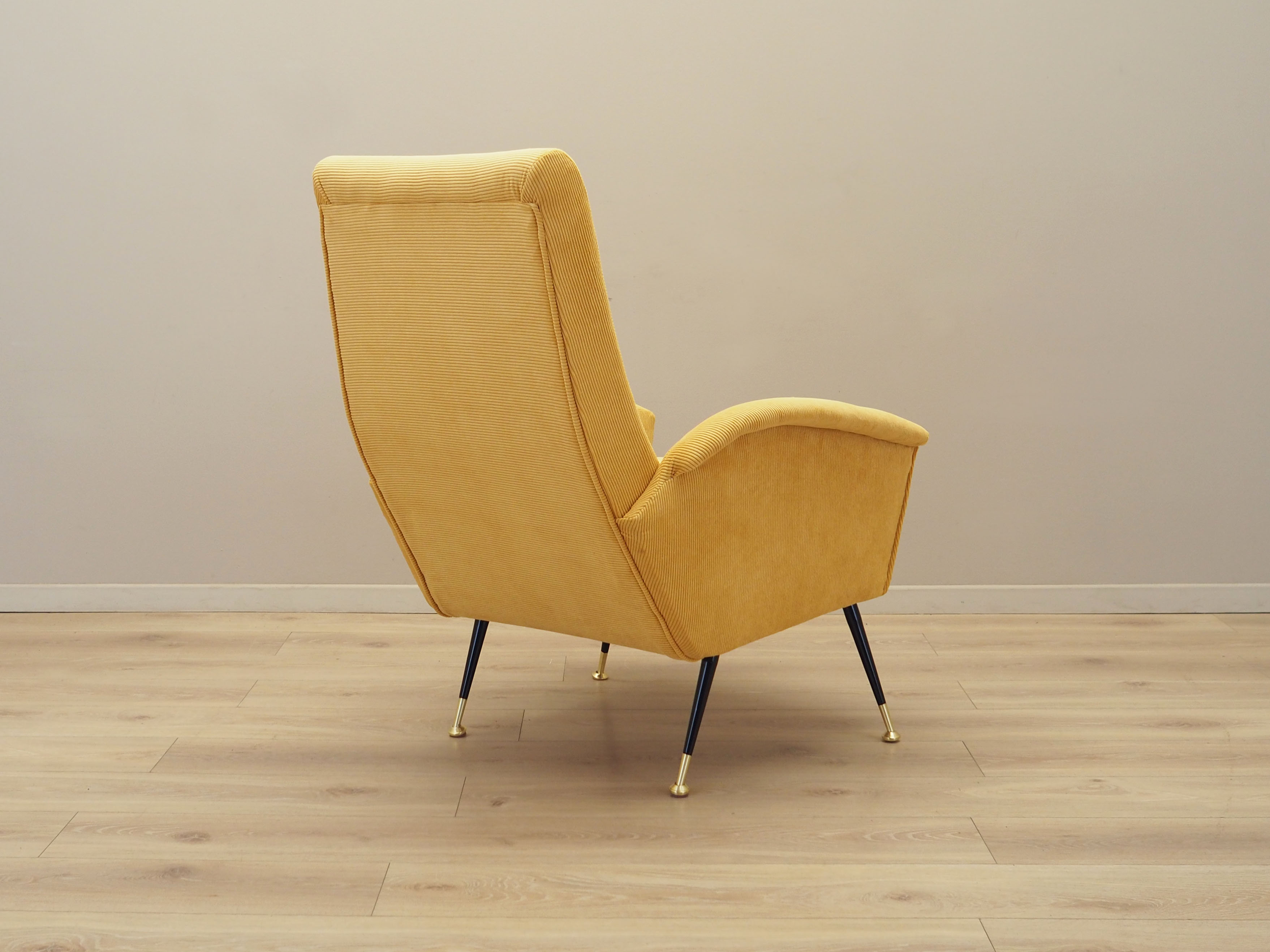 Yellow armchair, Italian design, 70s, Production: Italy