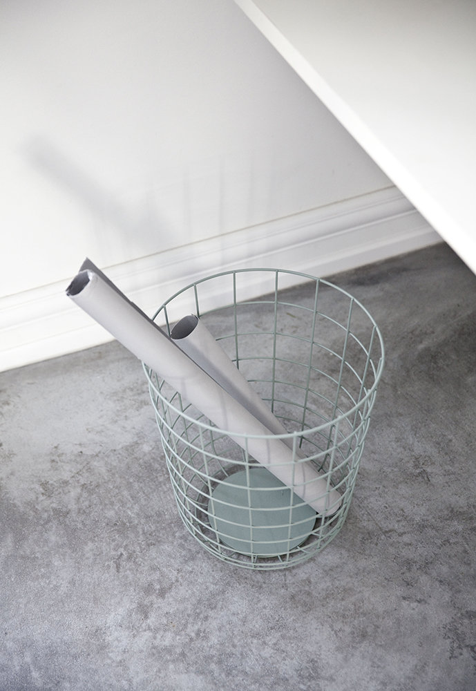 Wire Bin Papierkorb Schwarz