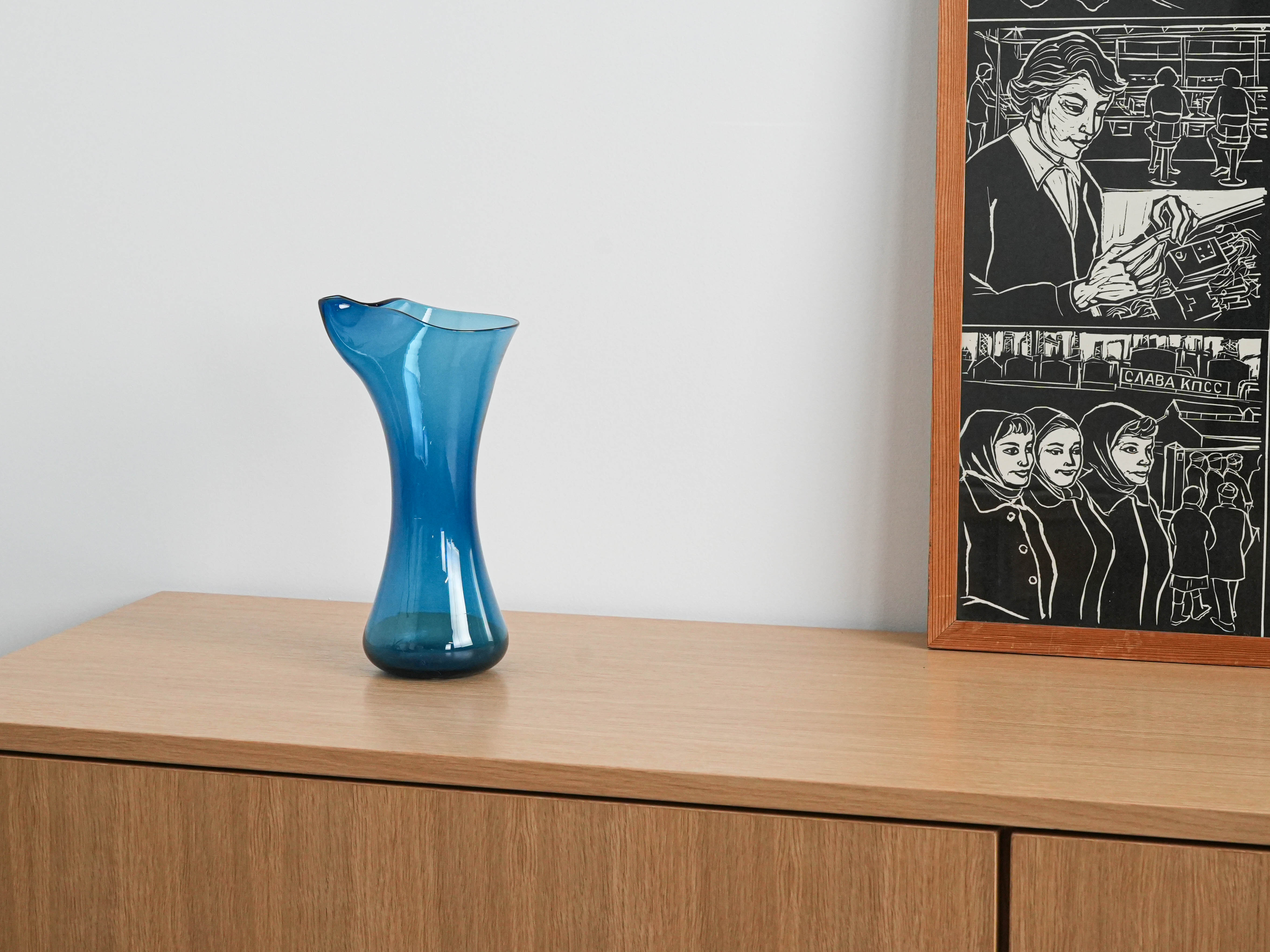 Glass pitcher Cobalt