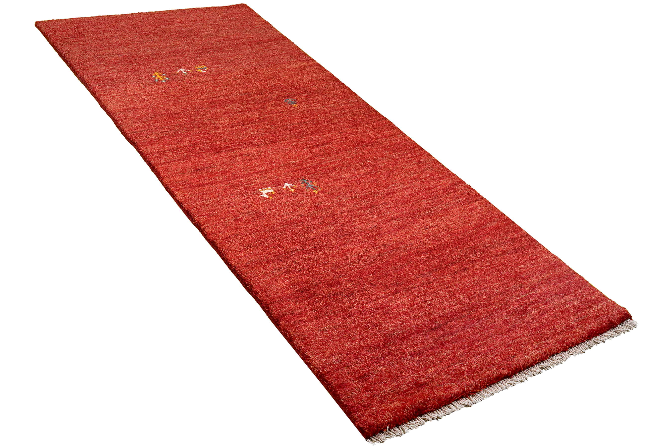 Rizbaf Gabbeh-Teppich Wolle Rot