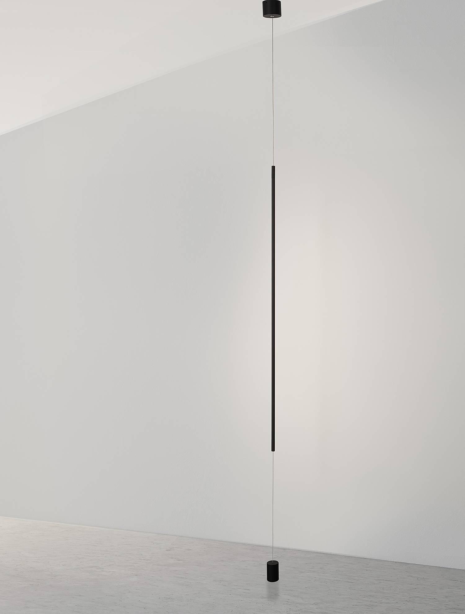 Ceiling Light Elettra 1-Light Aluminum Black