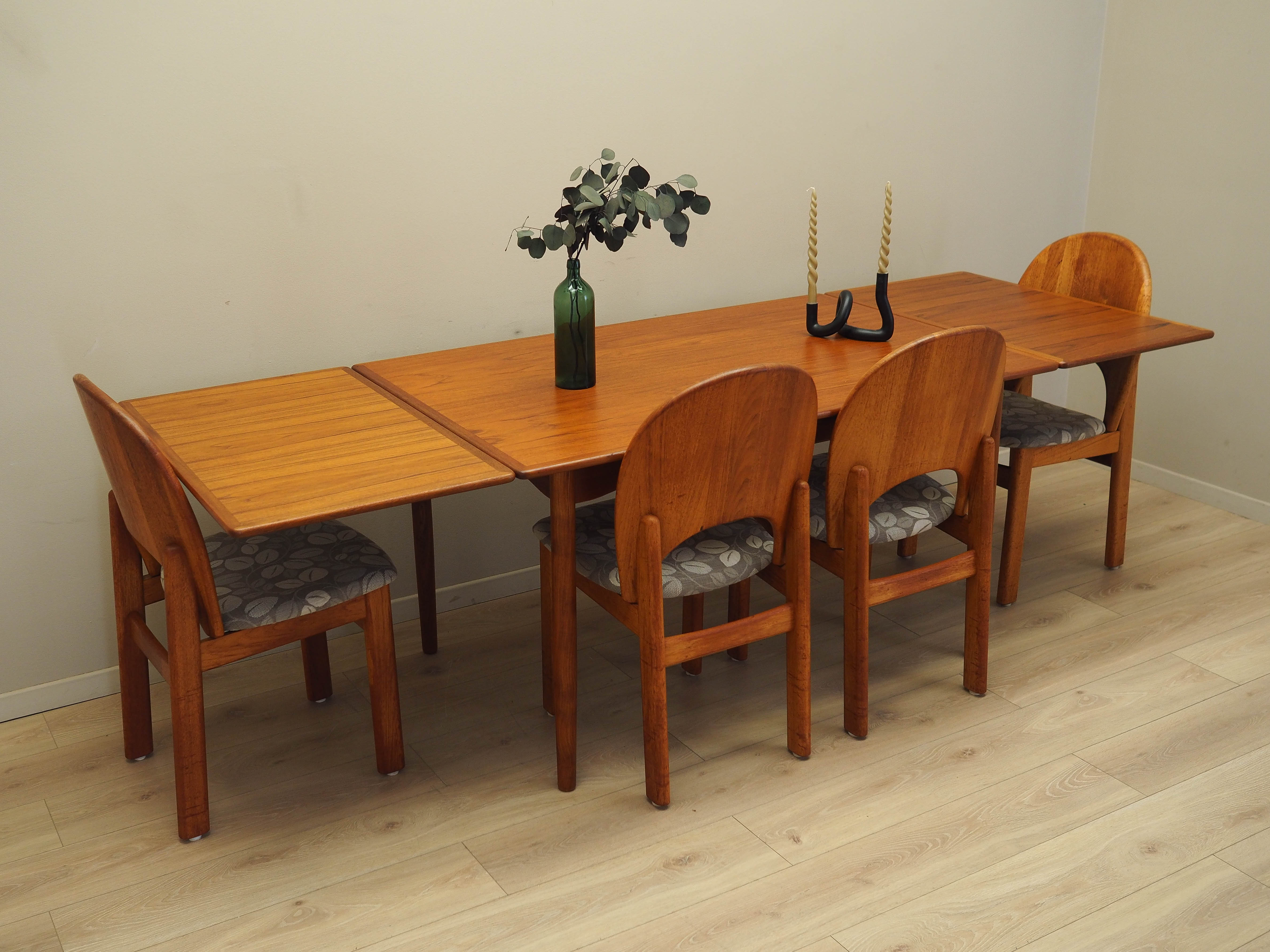 Teak table Brown 1970s
