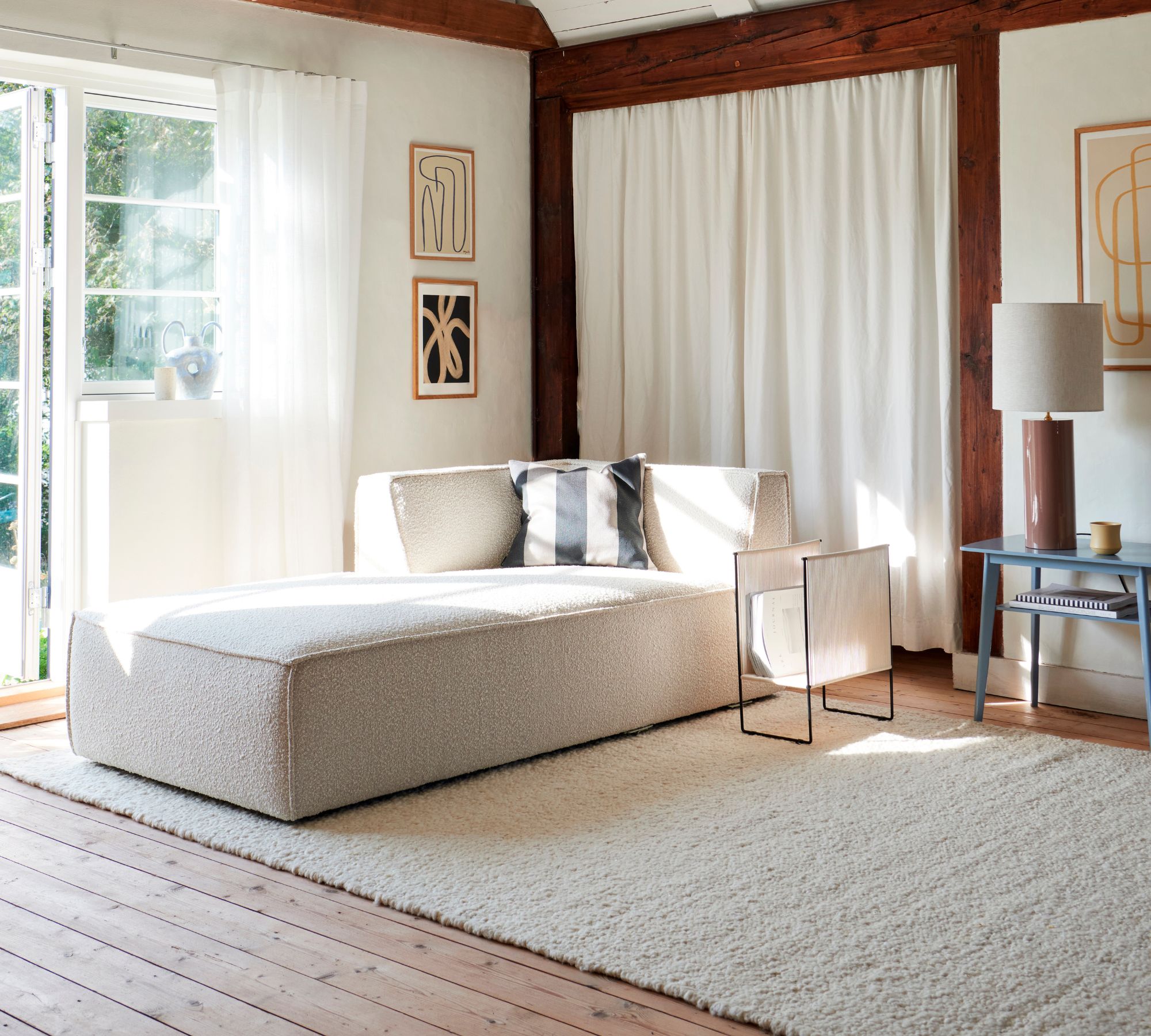 Dane 1-Sitzer Récamiere Links Danny Cream