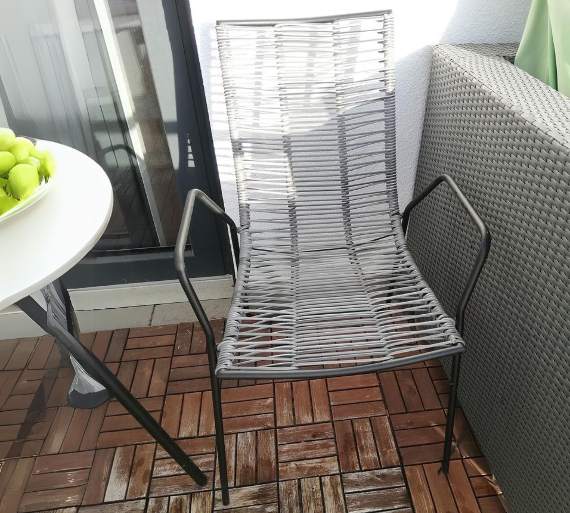In-/Outdoor Sitzgruppe Elba Aluminium Rattan Grau
