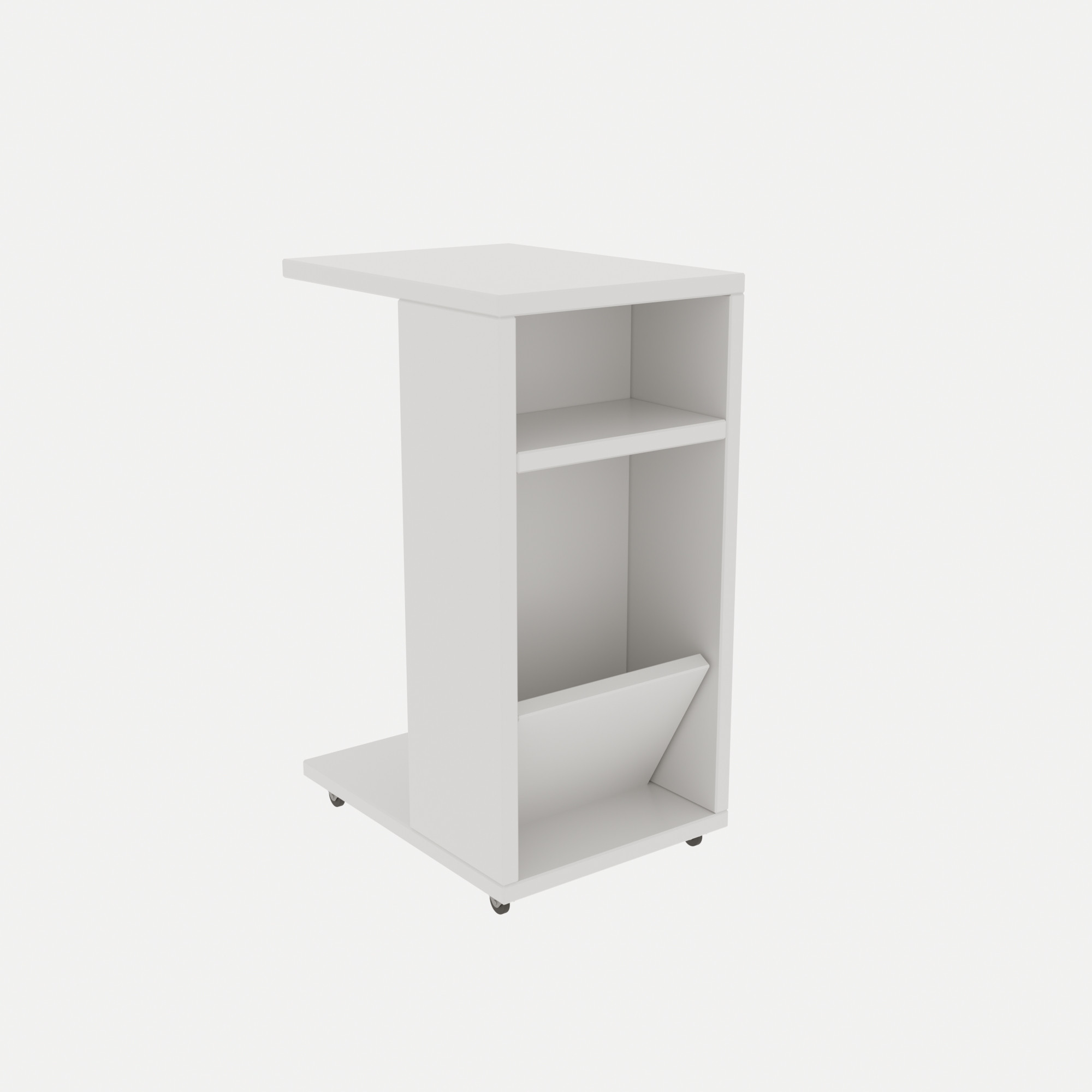 Filinta Side Table Wood Veneer White