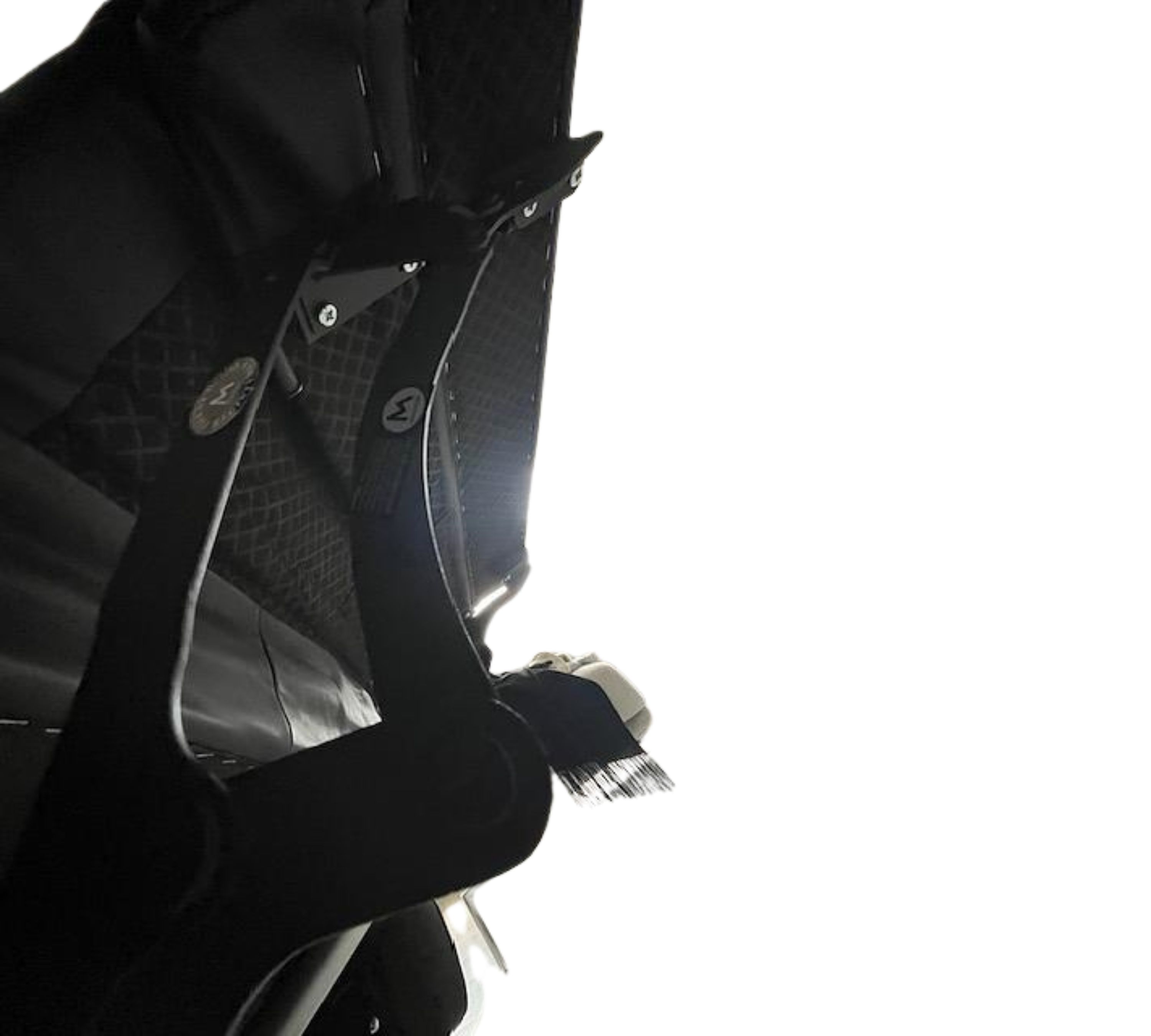 2-Sitzer Nappaleder Sofa mit elektr. Antrieb Schwarz