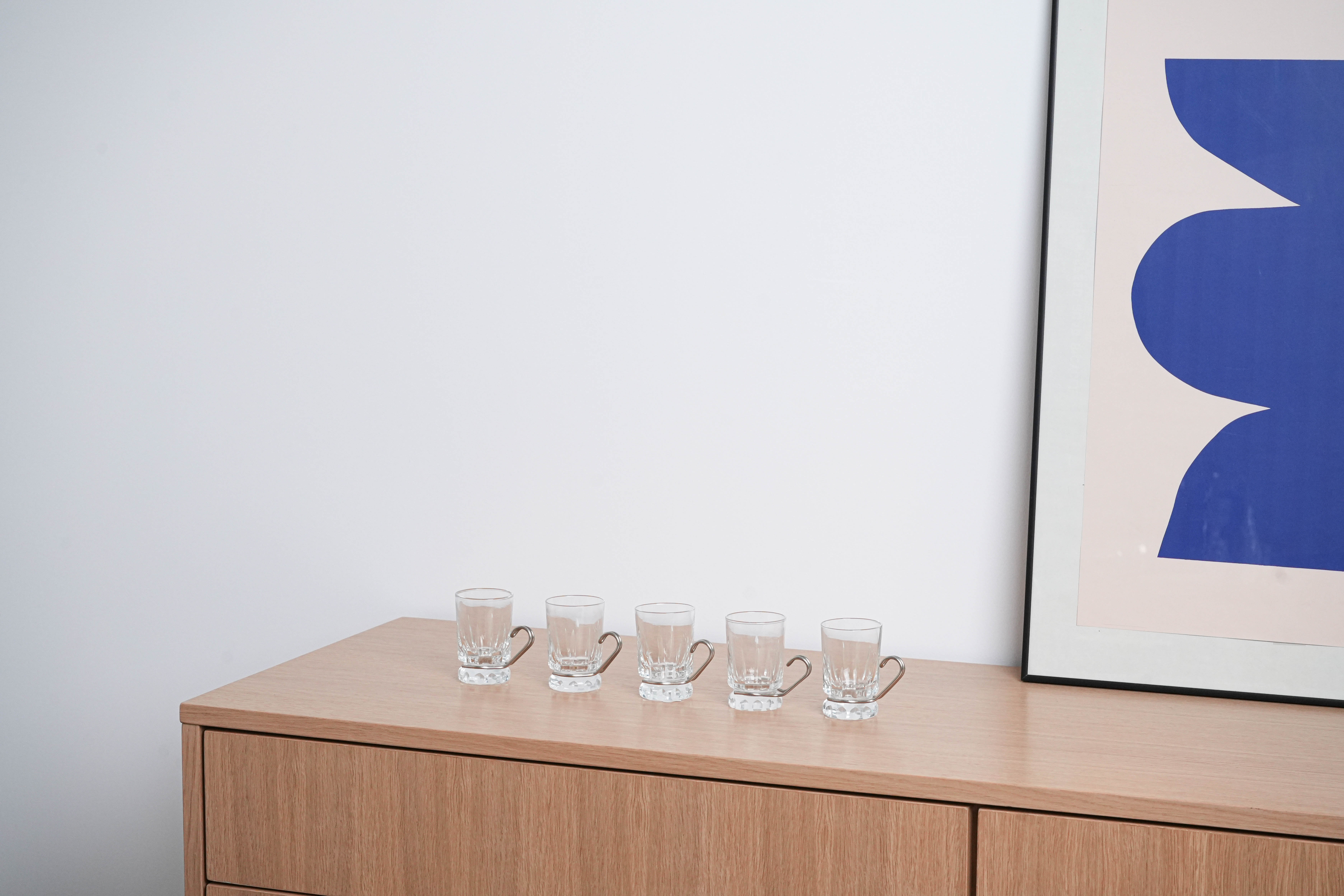 Tea glass set Transparent 1970s