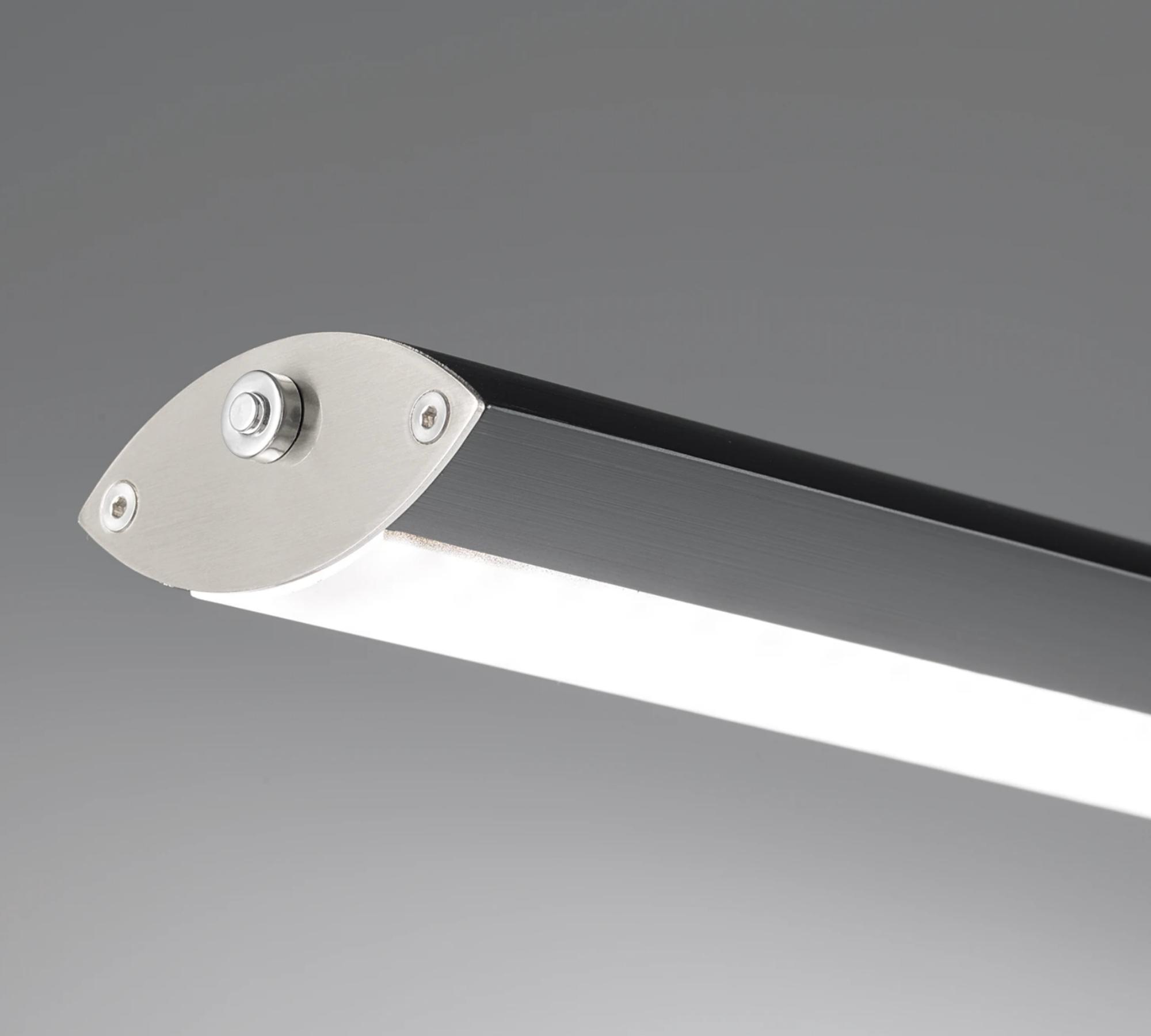 LED-Pendelleuchte Metall Schwarz