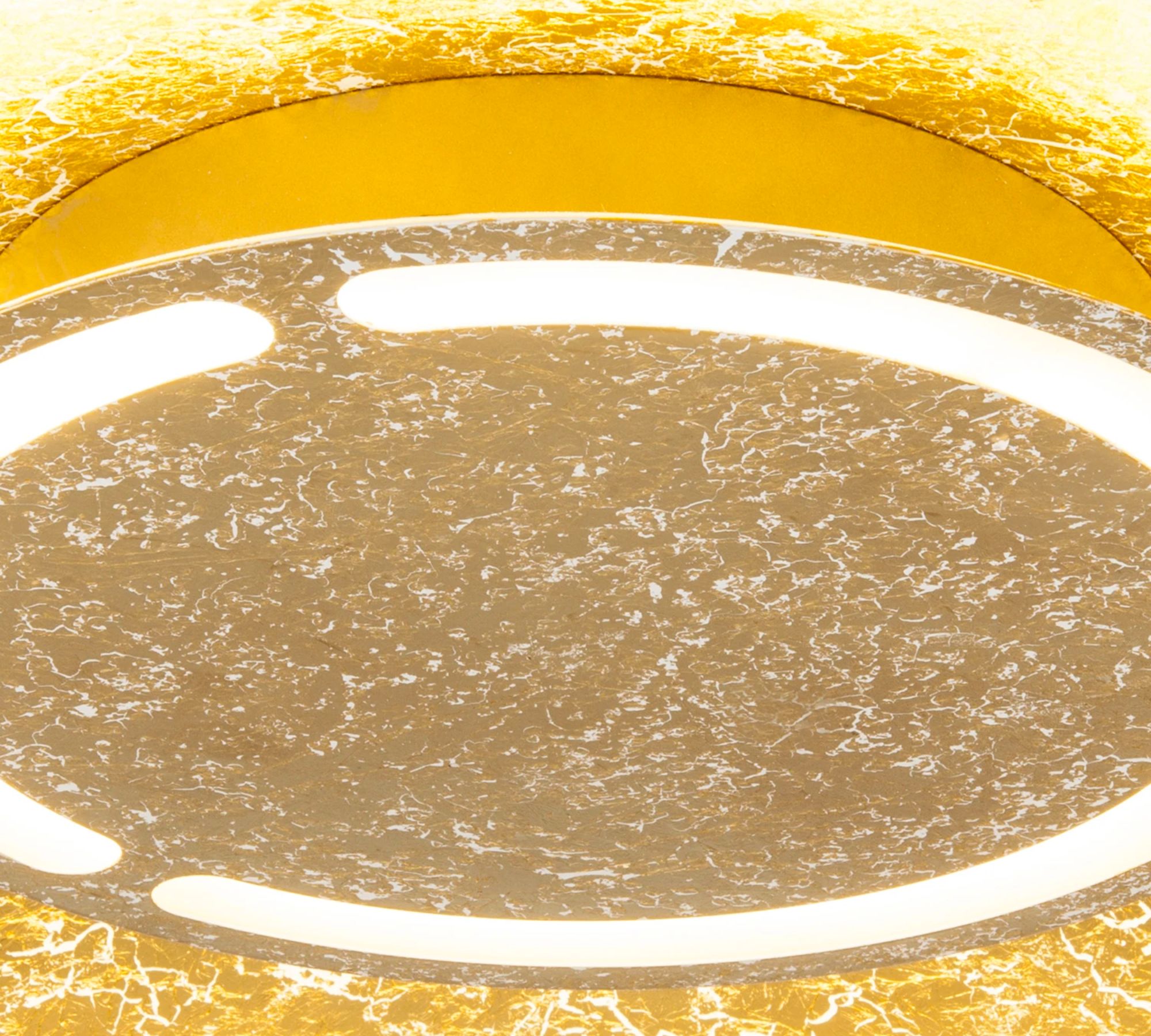 LED Deckenleuchte 1-flammig Metall Gold