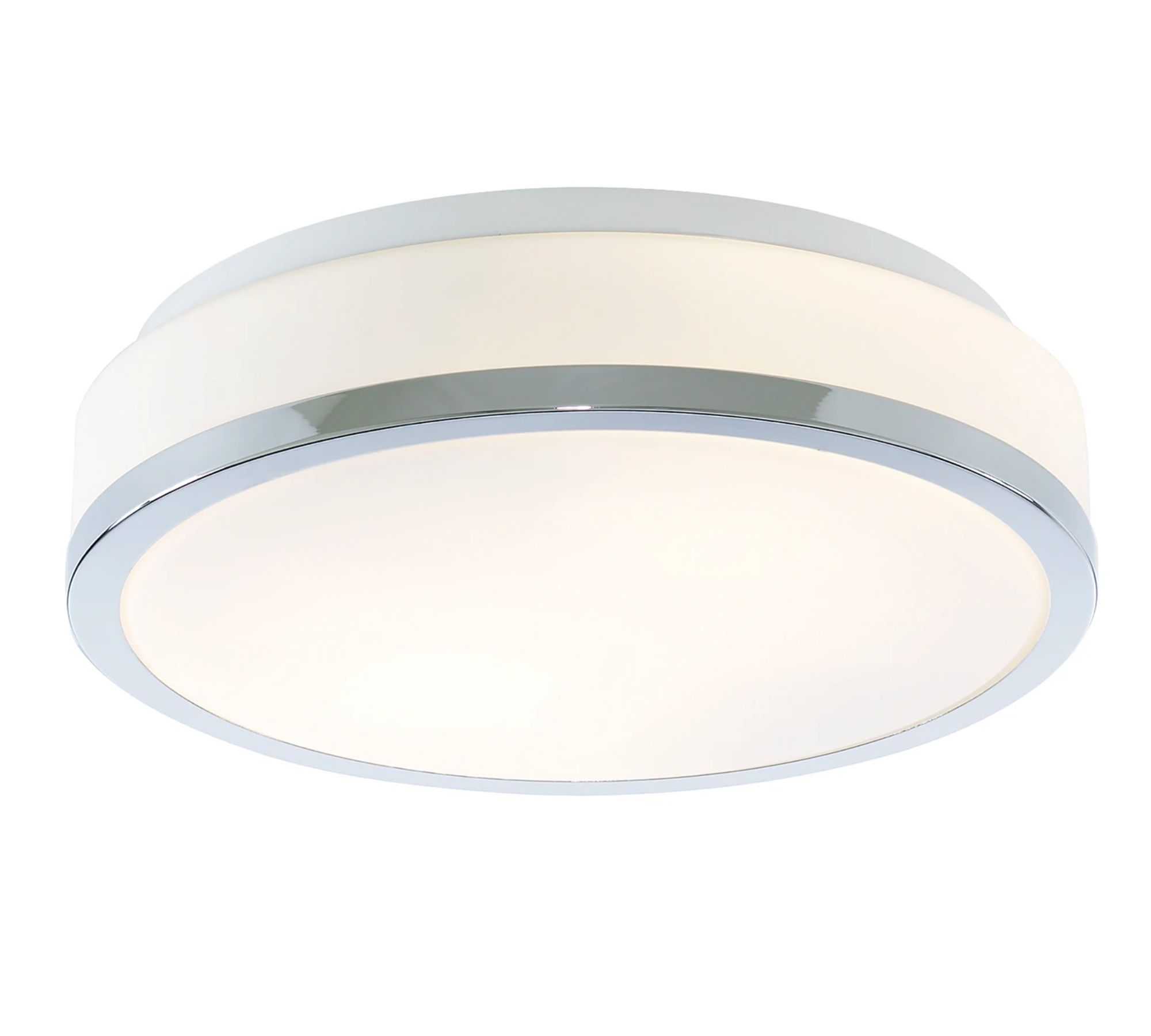 Bathroom lamp 2-light frosted glass steel