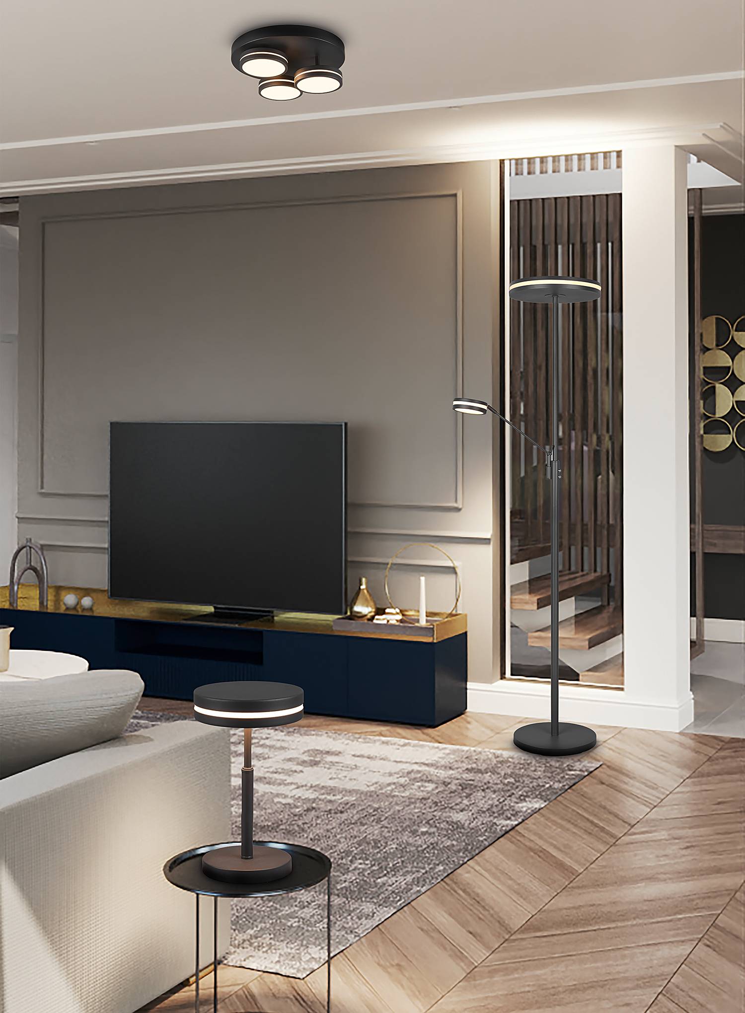 LED-Tischleuchte Franklin Aluminium