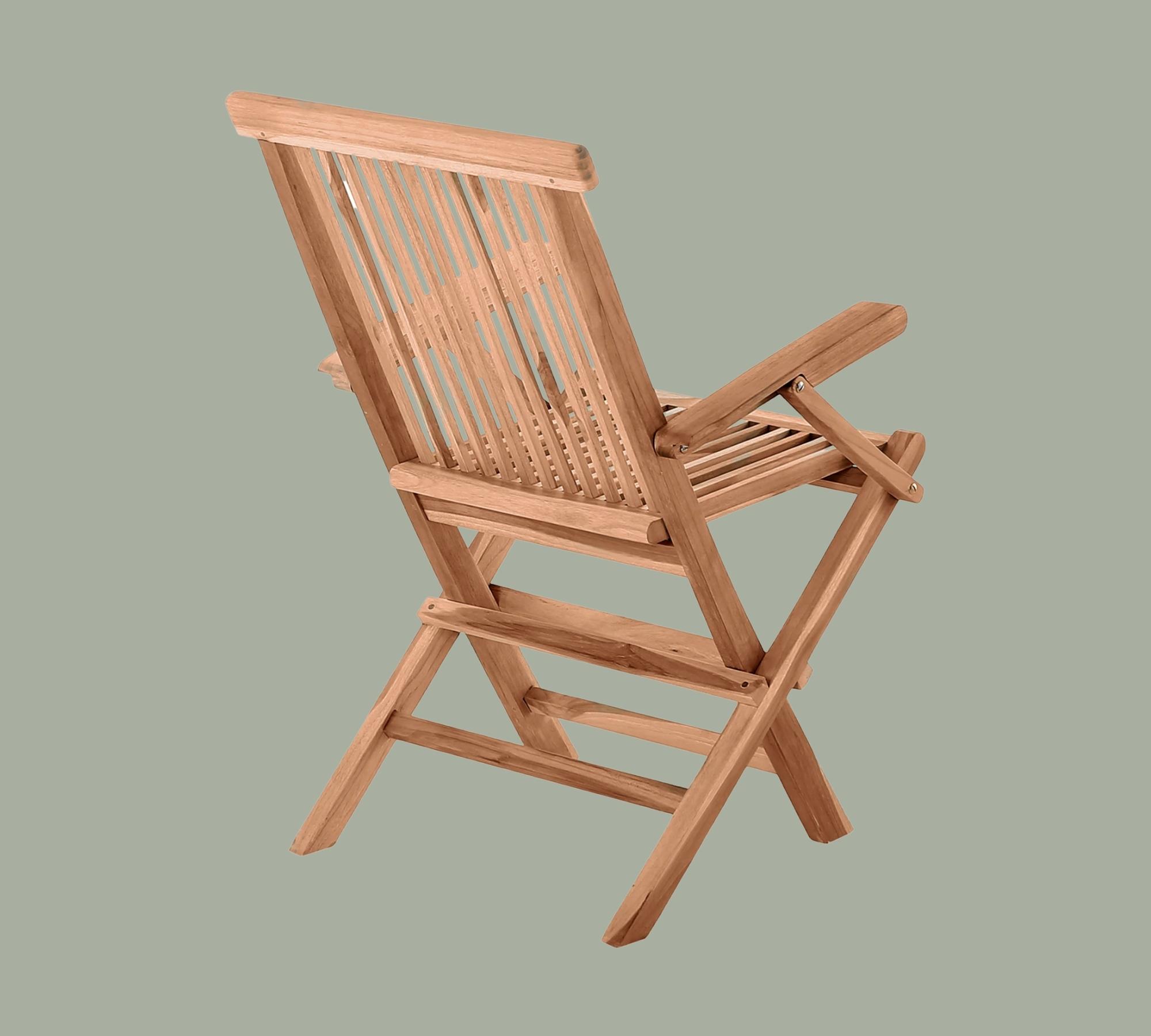 2x Klappstuhl Teakholz Hellbraun