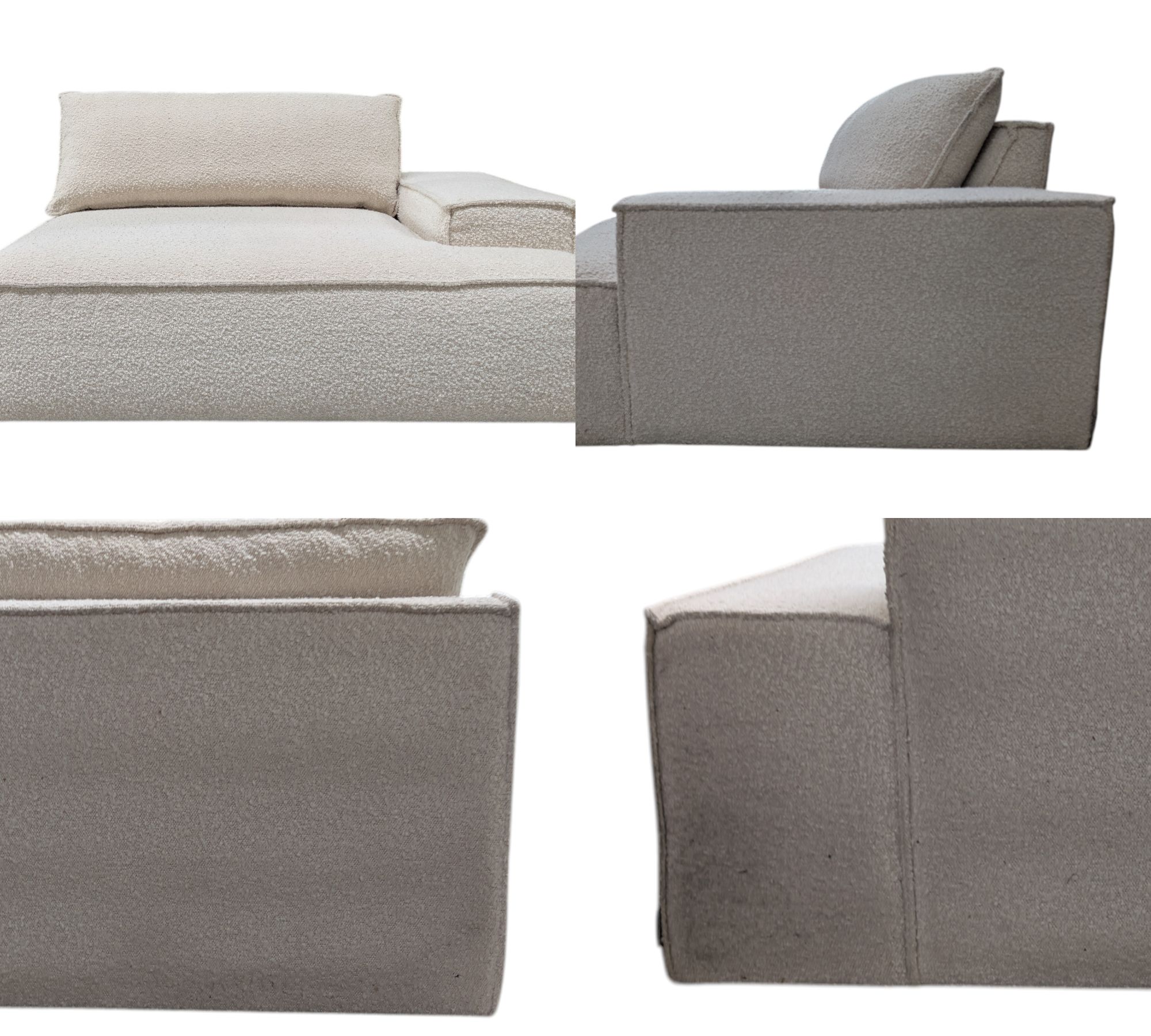 Daphne 1-Sitzer Modul Rechts Maya Cream